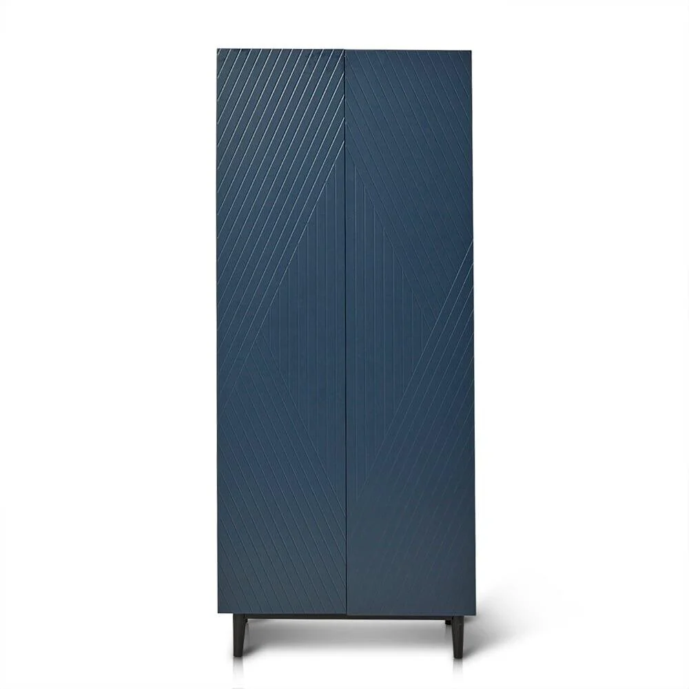 Outlet - Jack Shoe Cabinet - Geometric - Blue - Image 6