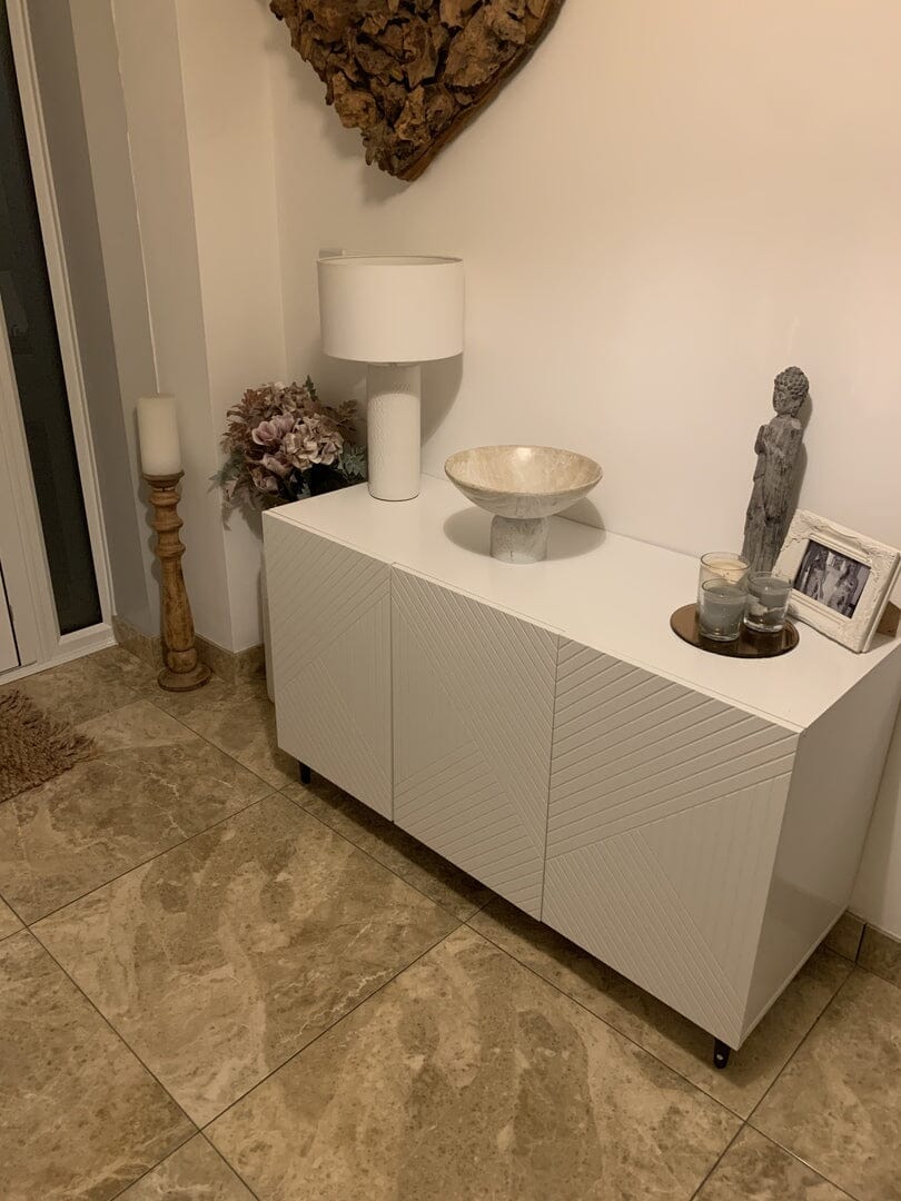 Outlet - Jack Sideboard - Geometric -White - Image 2