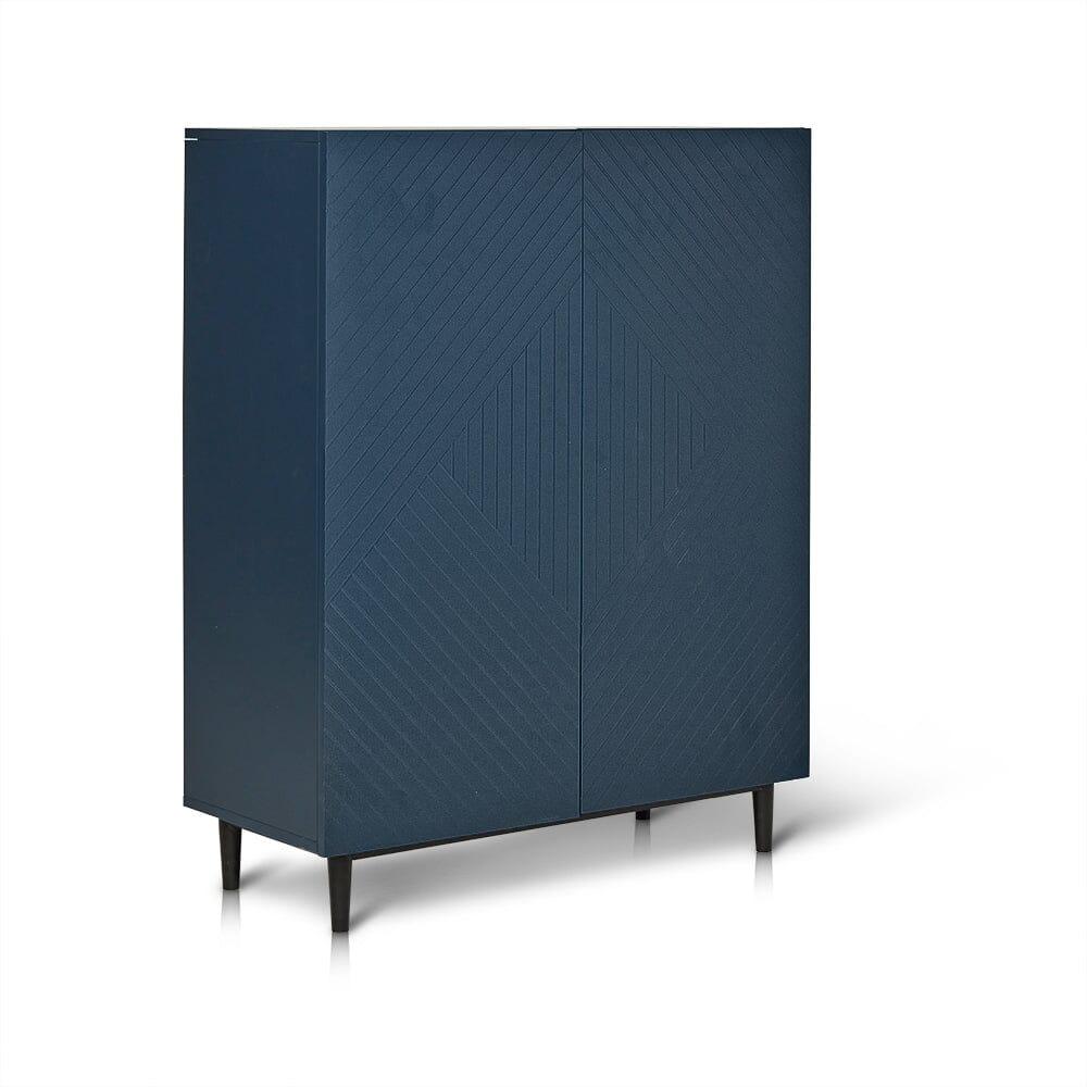Jack Small Shoe Cabinet - Geometric - Blue - Image 6