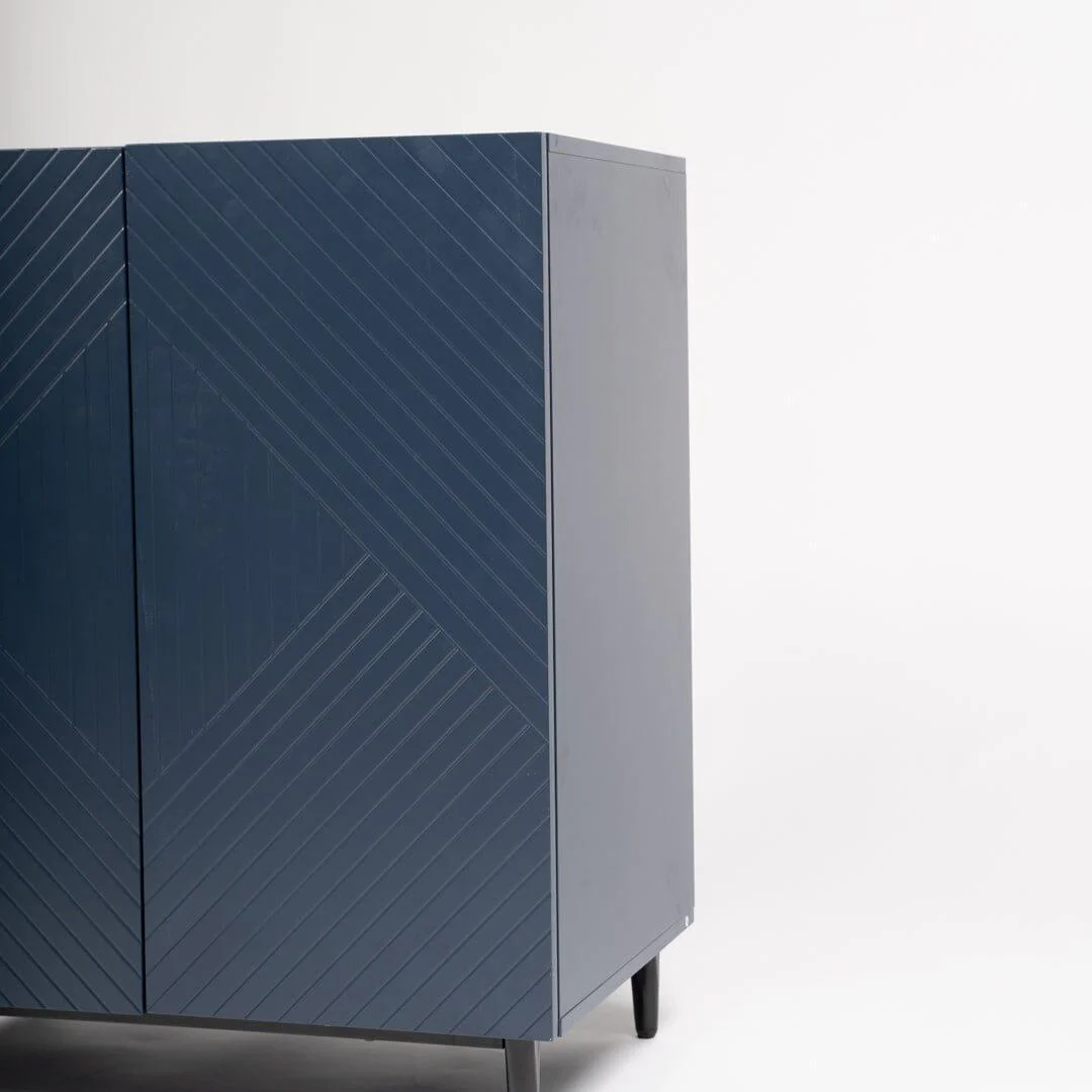 Jack 2 Door Small Sideboard - Geometric Blue - Image 10