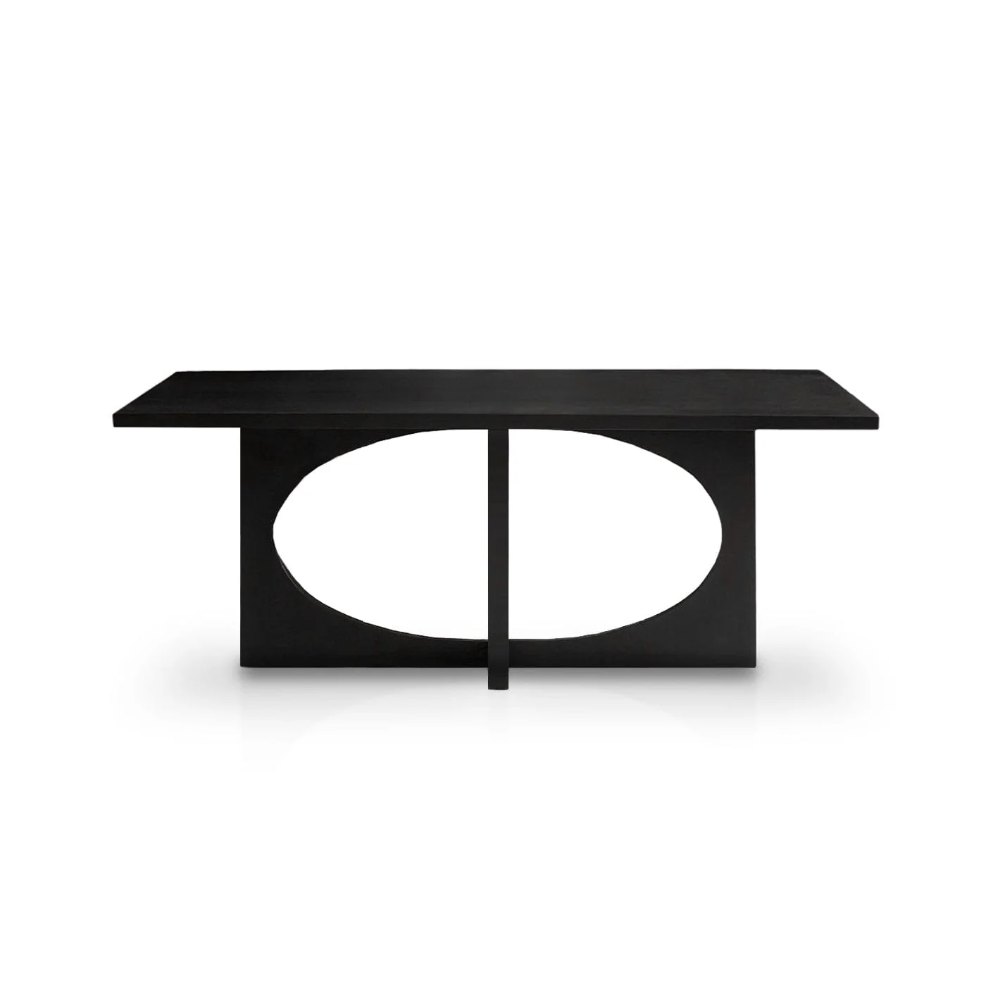 Jade Jet Black Rectangular Acacia Dining Table Set - 6 Seater - Freya Fern Green Dining Chairs with Black Legs - Image 10