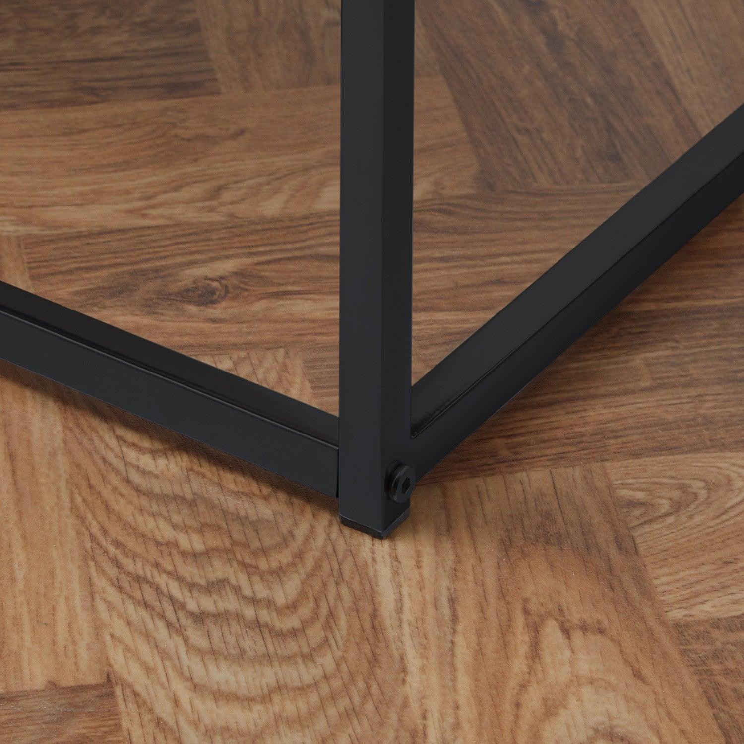 Jay Marble Effect Nest of Tables - Black Frame - Image 5