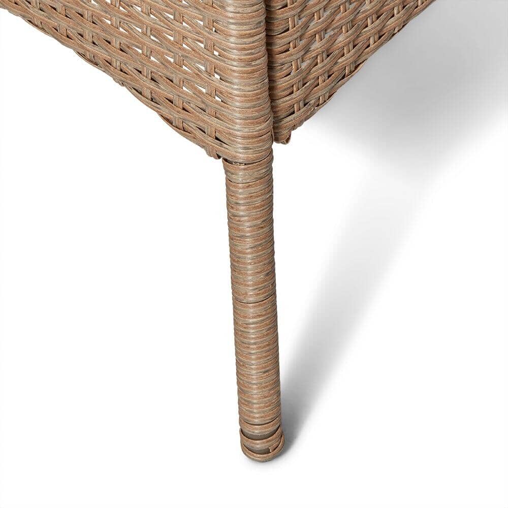 Kemble 8 Seater Rattan Round Garden Dining Set with Grey Parasol - Natural Brown Weave - Image 10