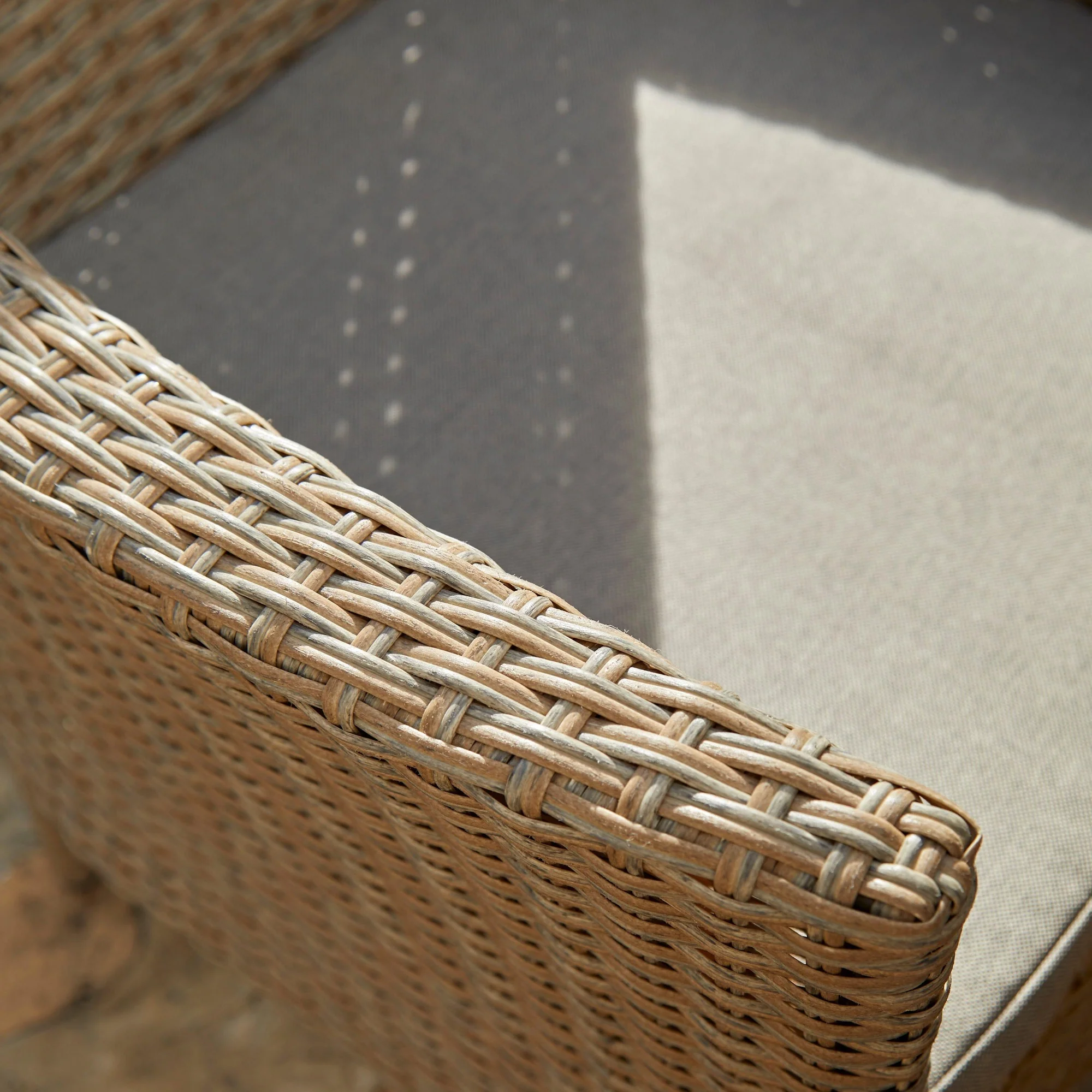 Outlet - Kemble/Marston Outdoor Stackable Chair - Natural Brown - Set of 2 - Image 3