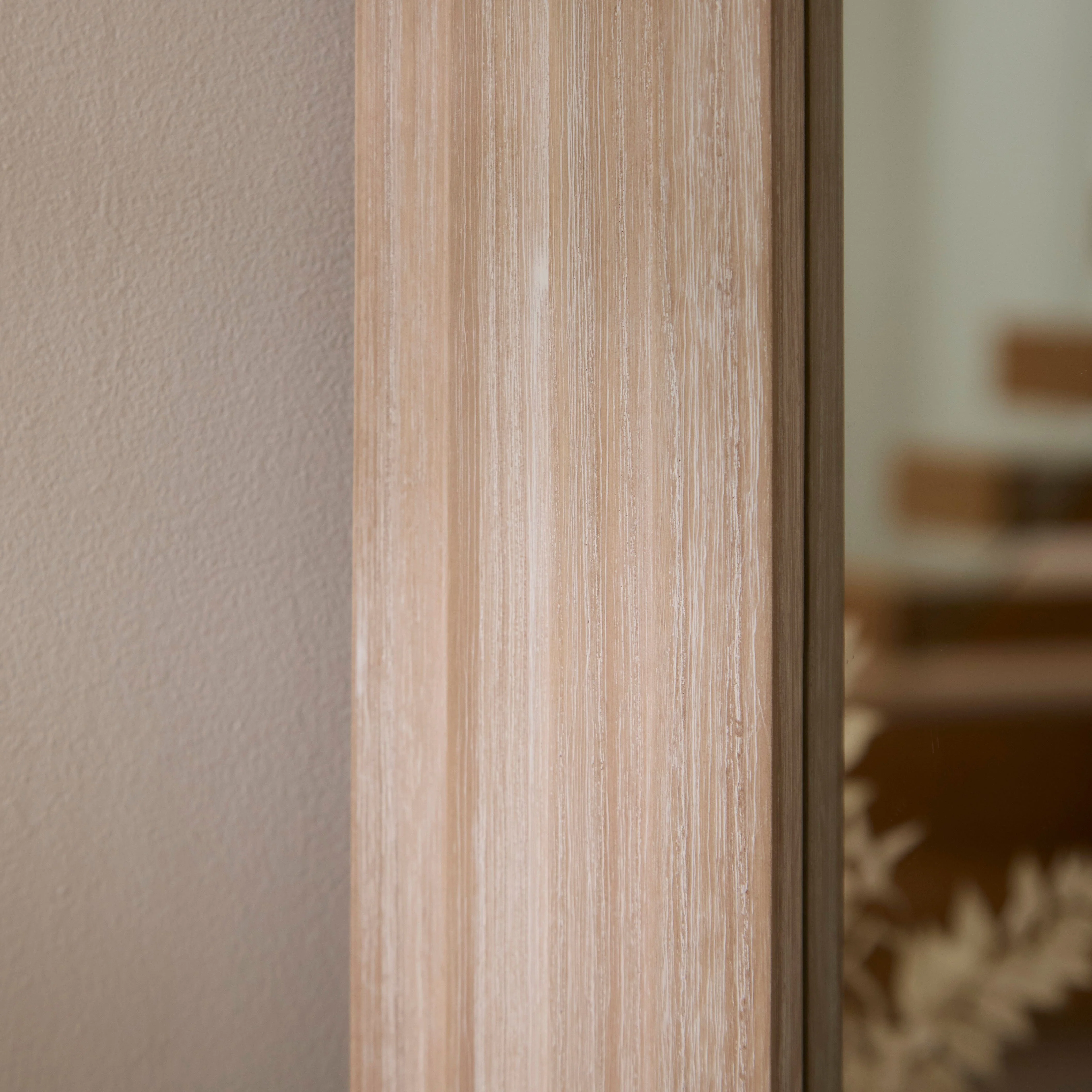 Kubu 180 x 80cm Wooden Arch Mirror - Whitewash - Image 5