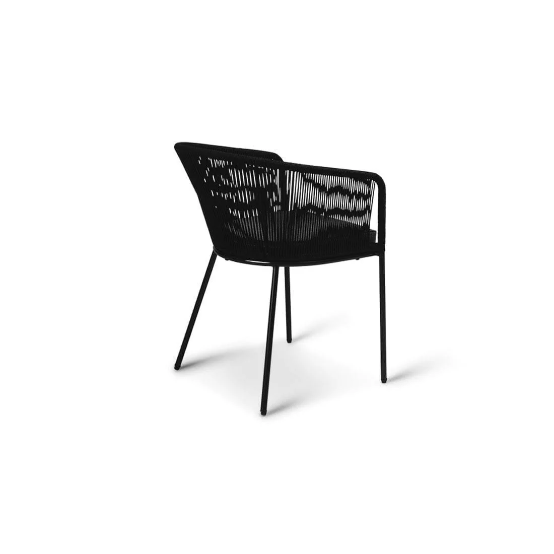 Lennox Table with 6 Hali Black Dining Chairs & Cream Lean Over Parasol - Image 8