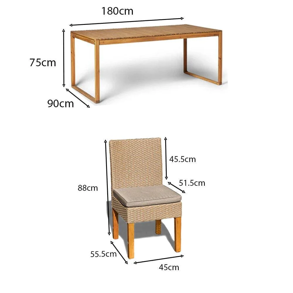 Lennox Table with 6 Oliver Dining Chairs - Image 7