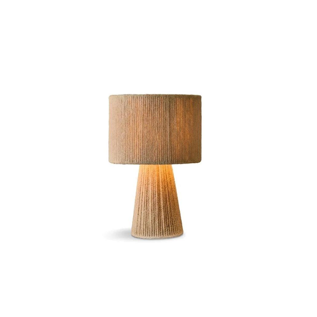 Lohi 52cm Table Lamp - Natural Chenille - Image 7
