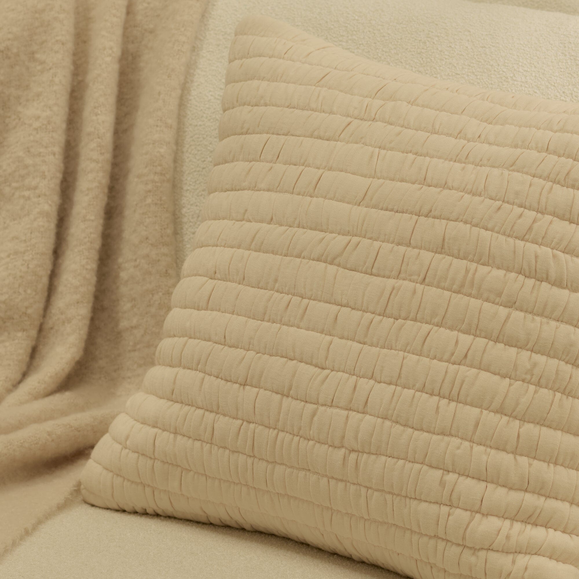 Malton 45 x 45cm Cotton Cushion Cover - Natural - Image 3