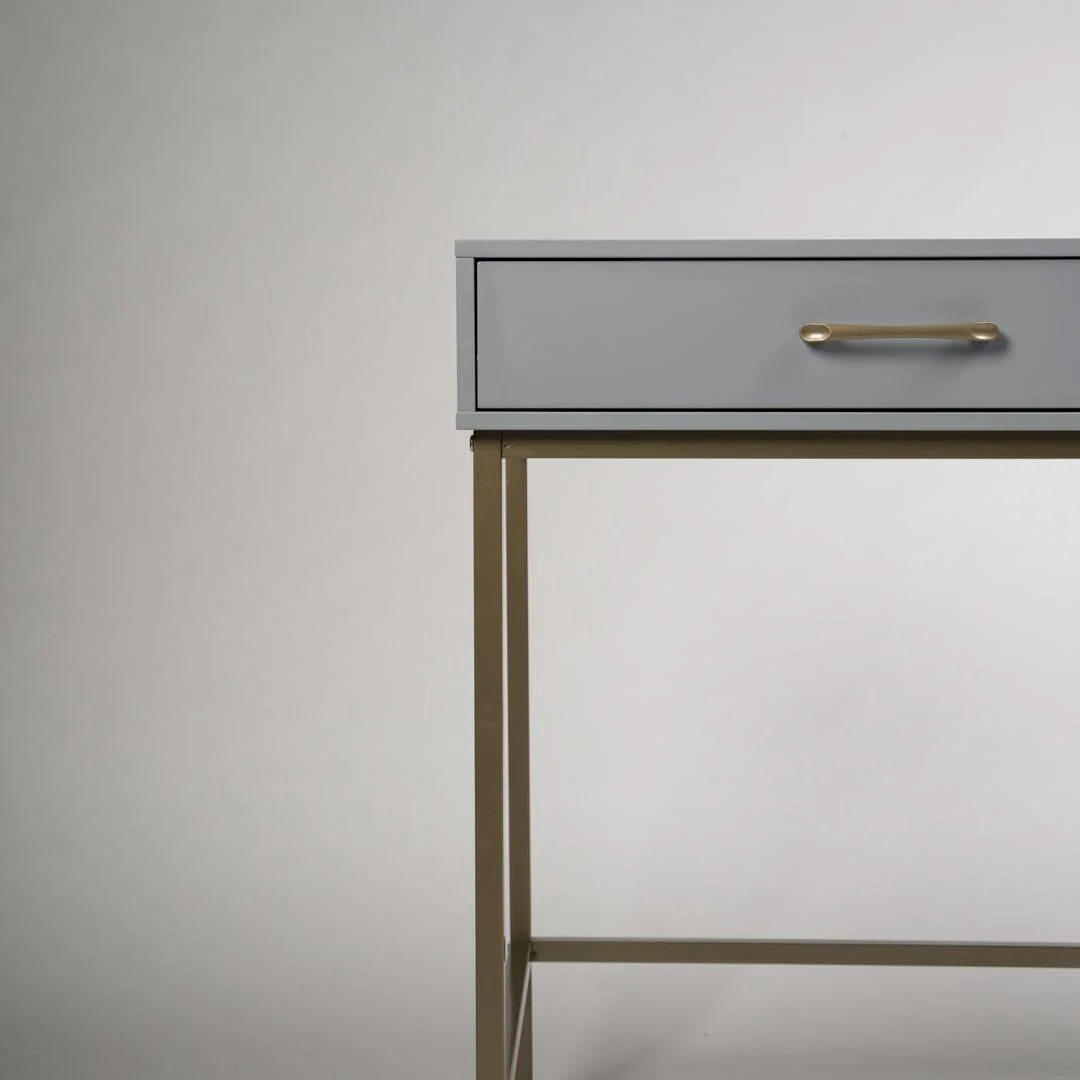 Marie Grey Dressing Table with Drawers - Image 5