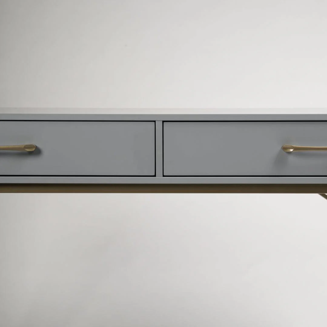 Marie Grey Dressing Table with Drawers - Image 7