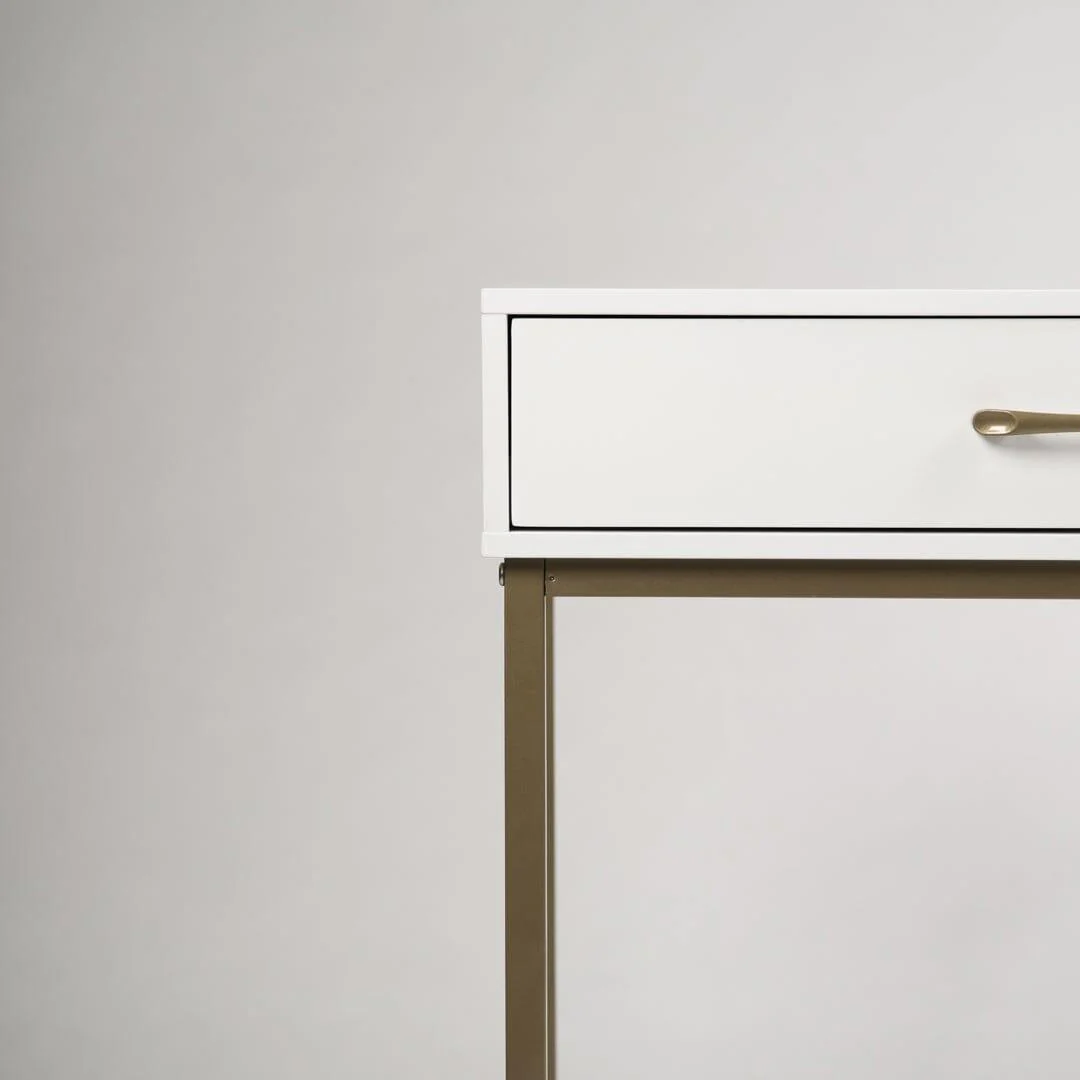 Marie White Dressing Table with Drawers - Image 10