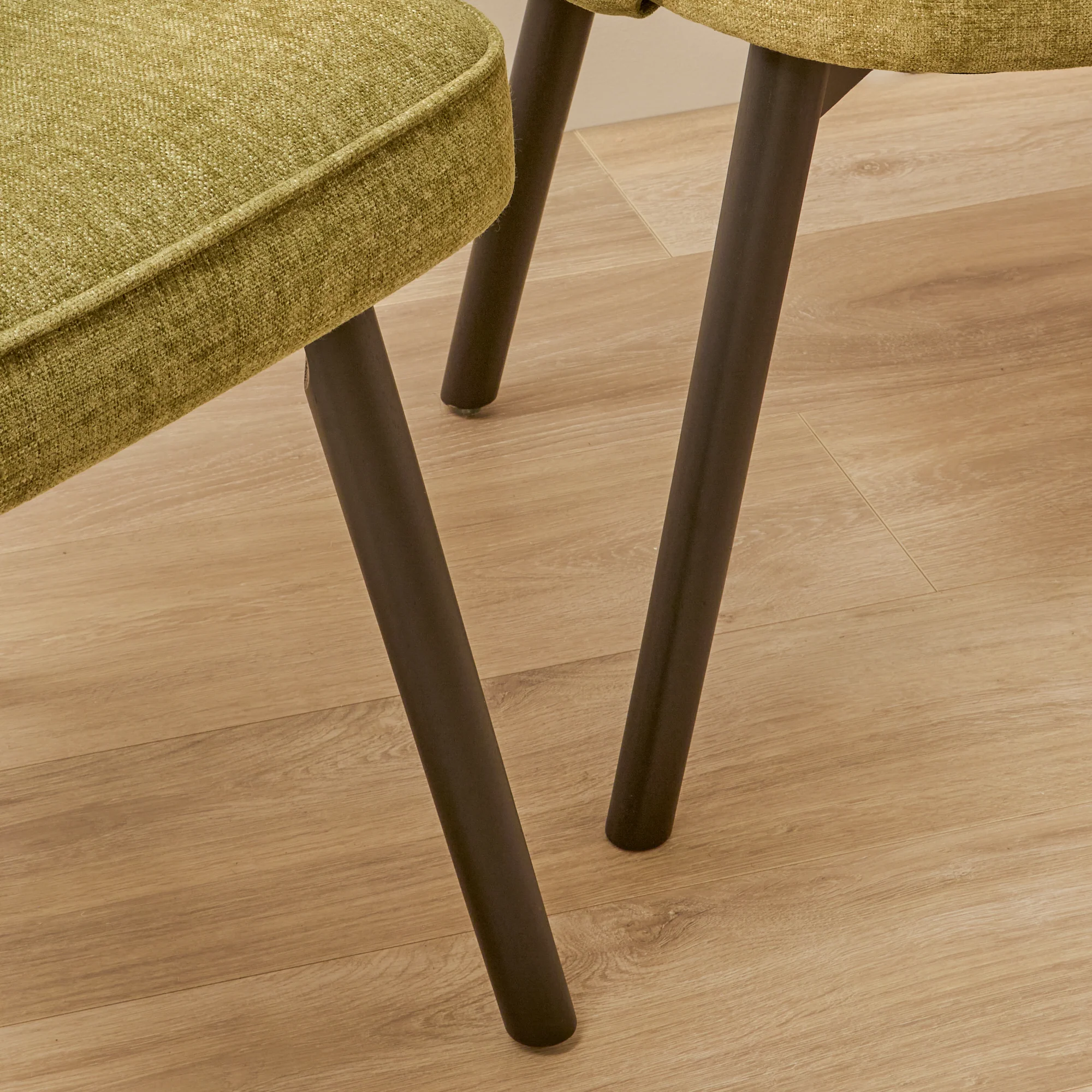 Marilyn Green Dining Chairs - Set of 2 - Black Legs - Image 3