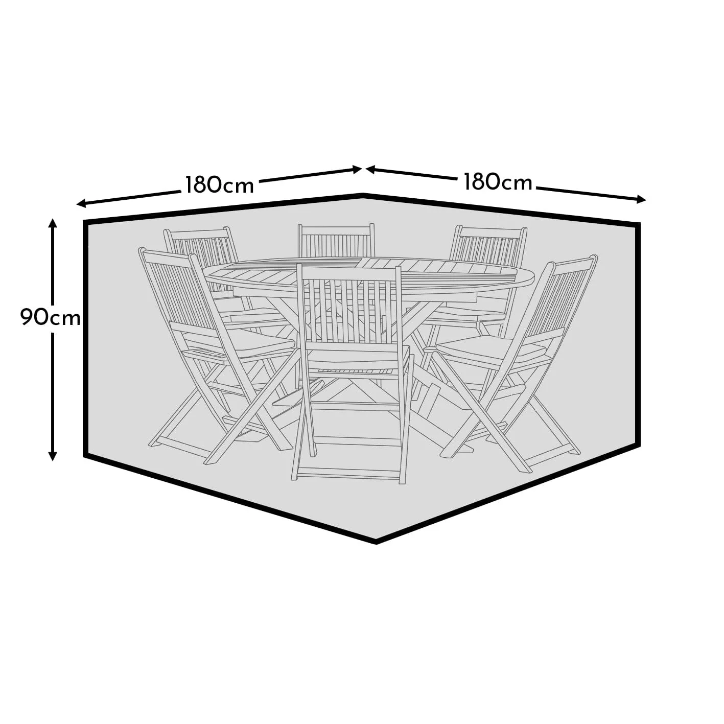 Medium Round Garden Furniture Cover - Ashby - Kemble - Ezra - Image 5