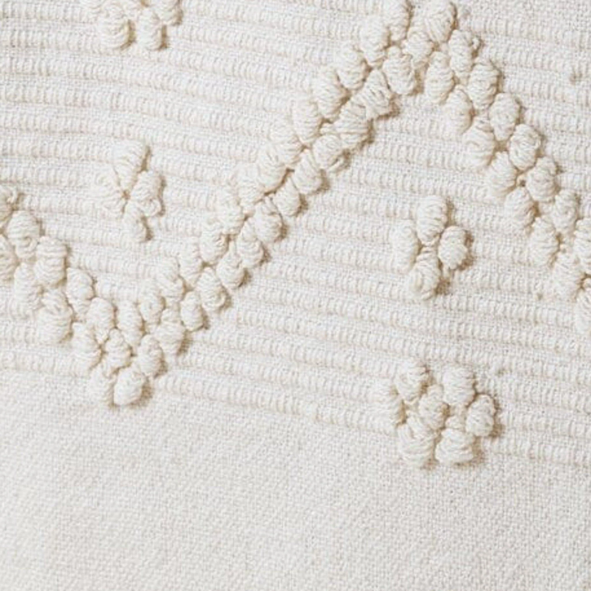 Nerja Off White Aztec Pattern Cotton Throw - Image 4