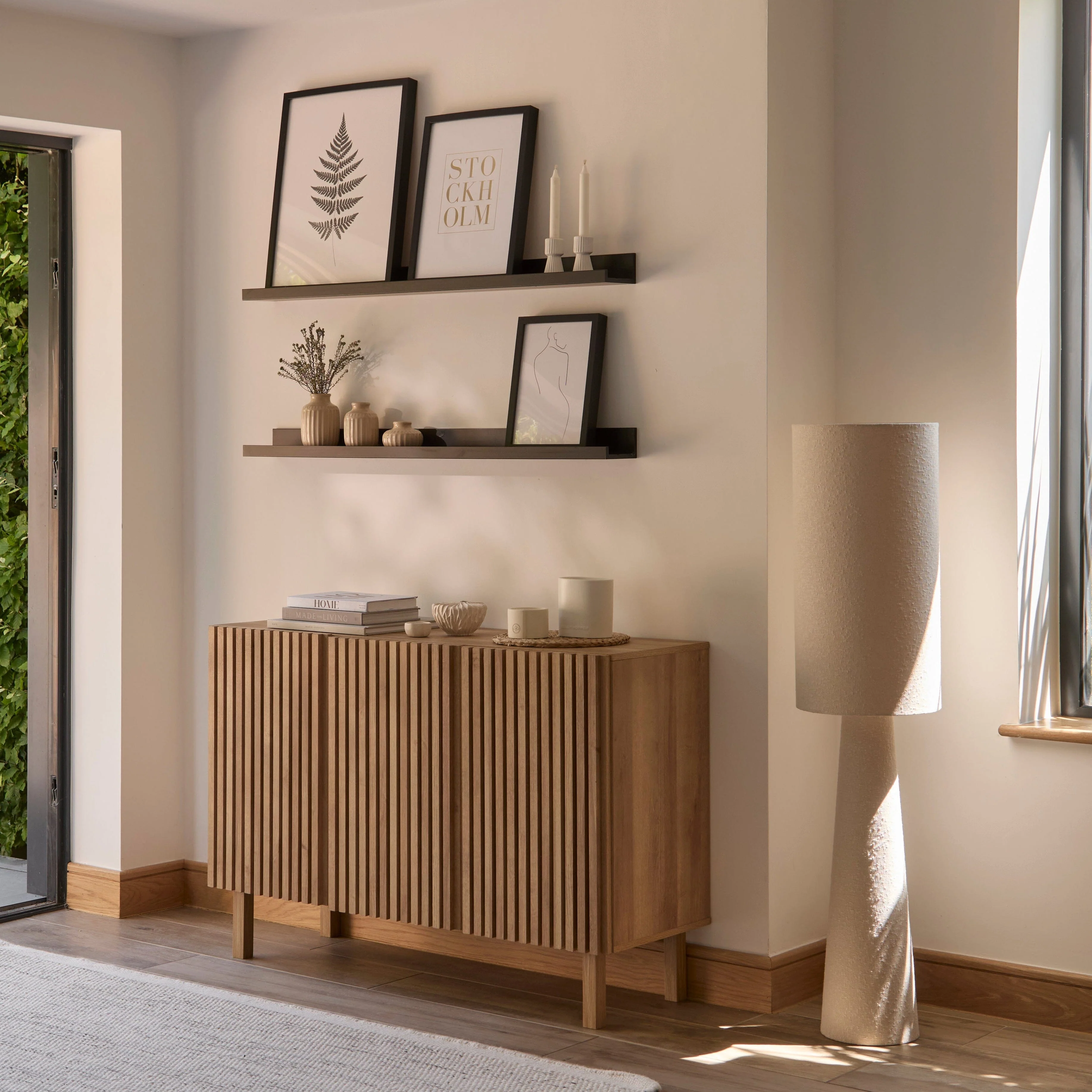 Nia 3 Door Large Sideboard - Seasoned Oak - Image 7
