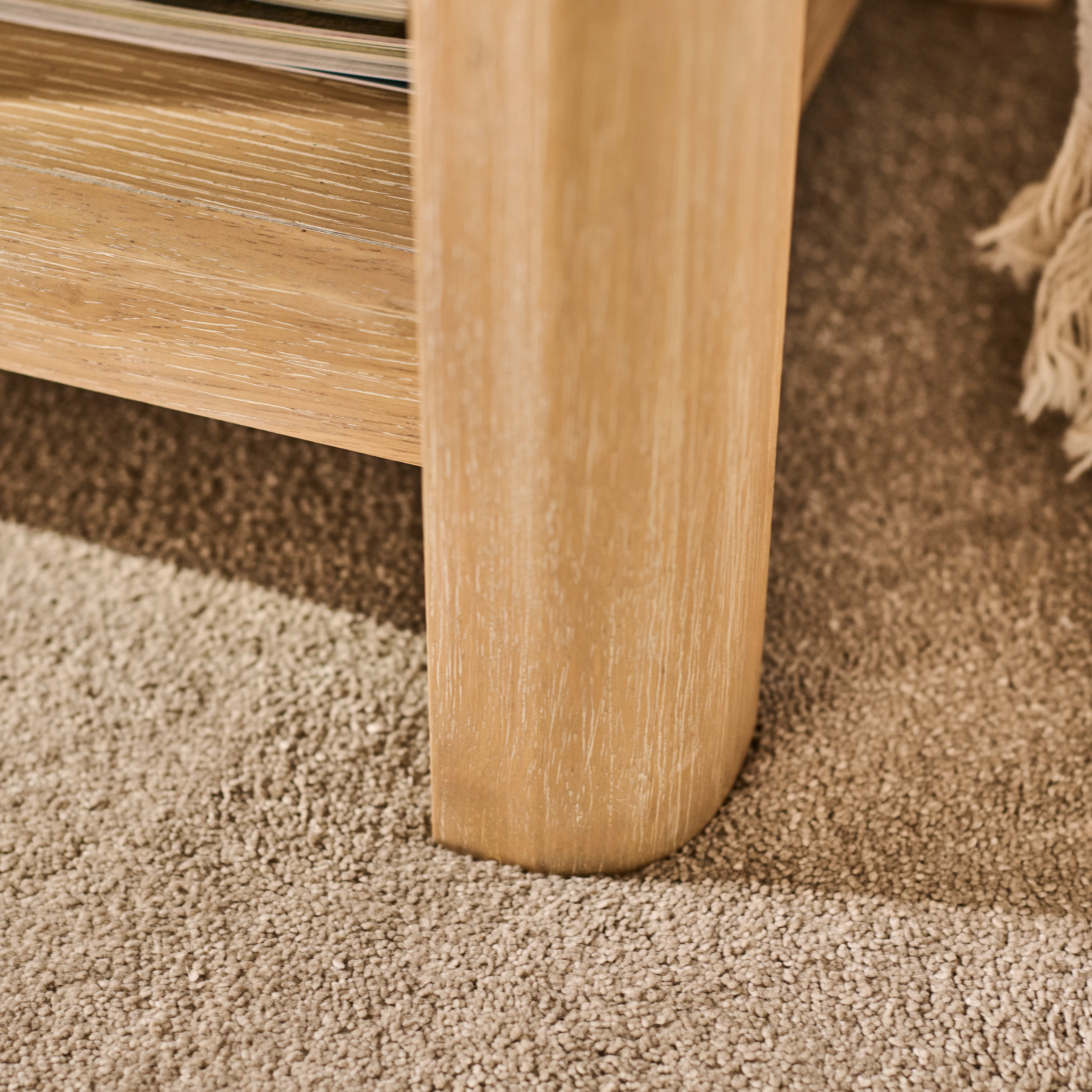 Noah Rectangular Side Table - Whitewash Oak - Image 6