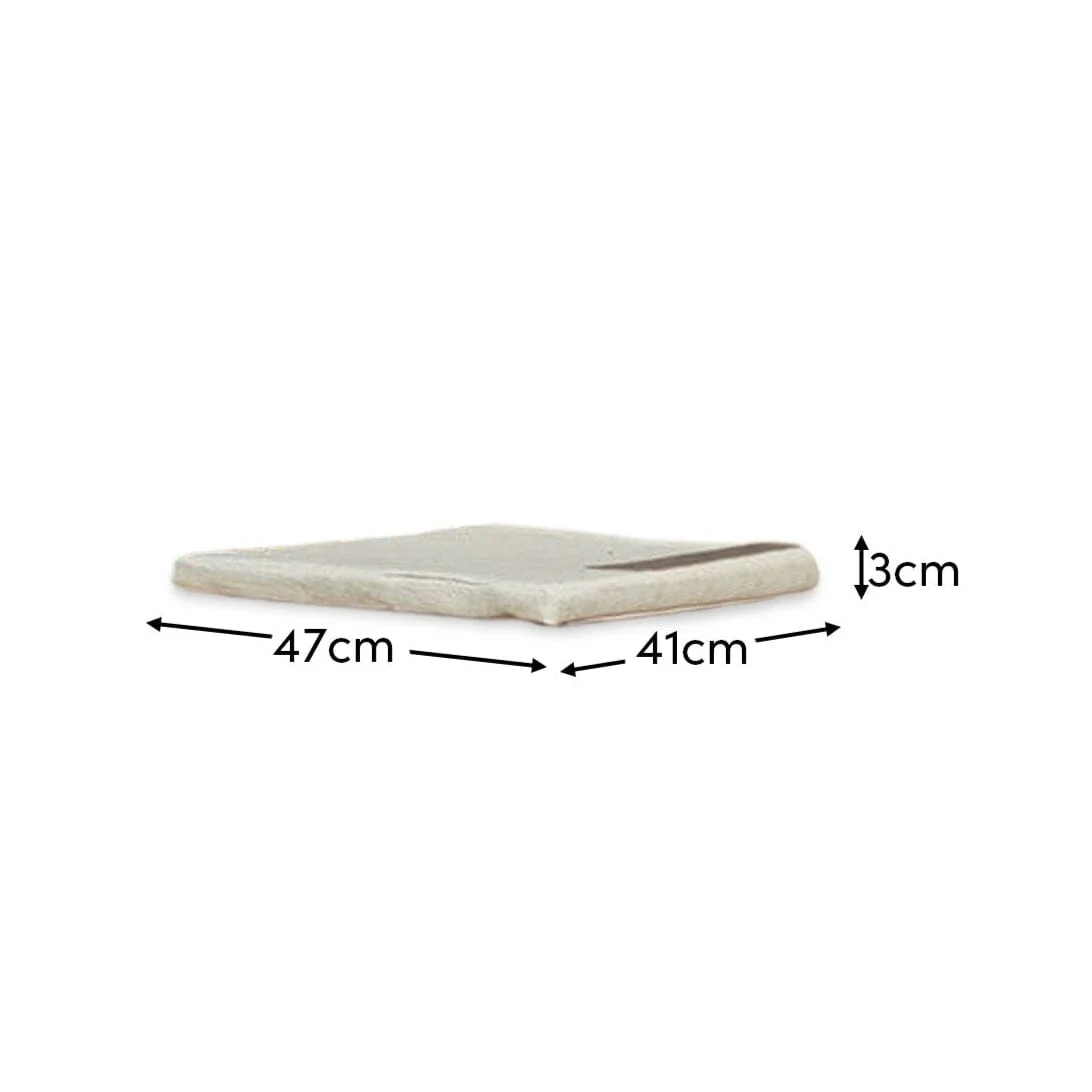 Oakley Chair Cushion - Cotton White - Image 3