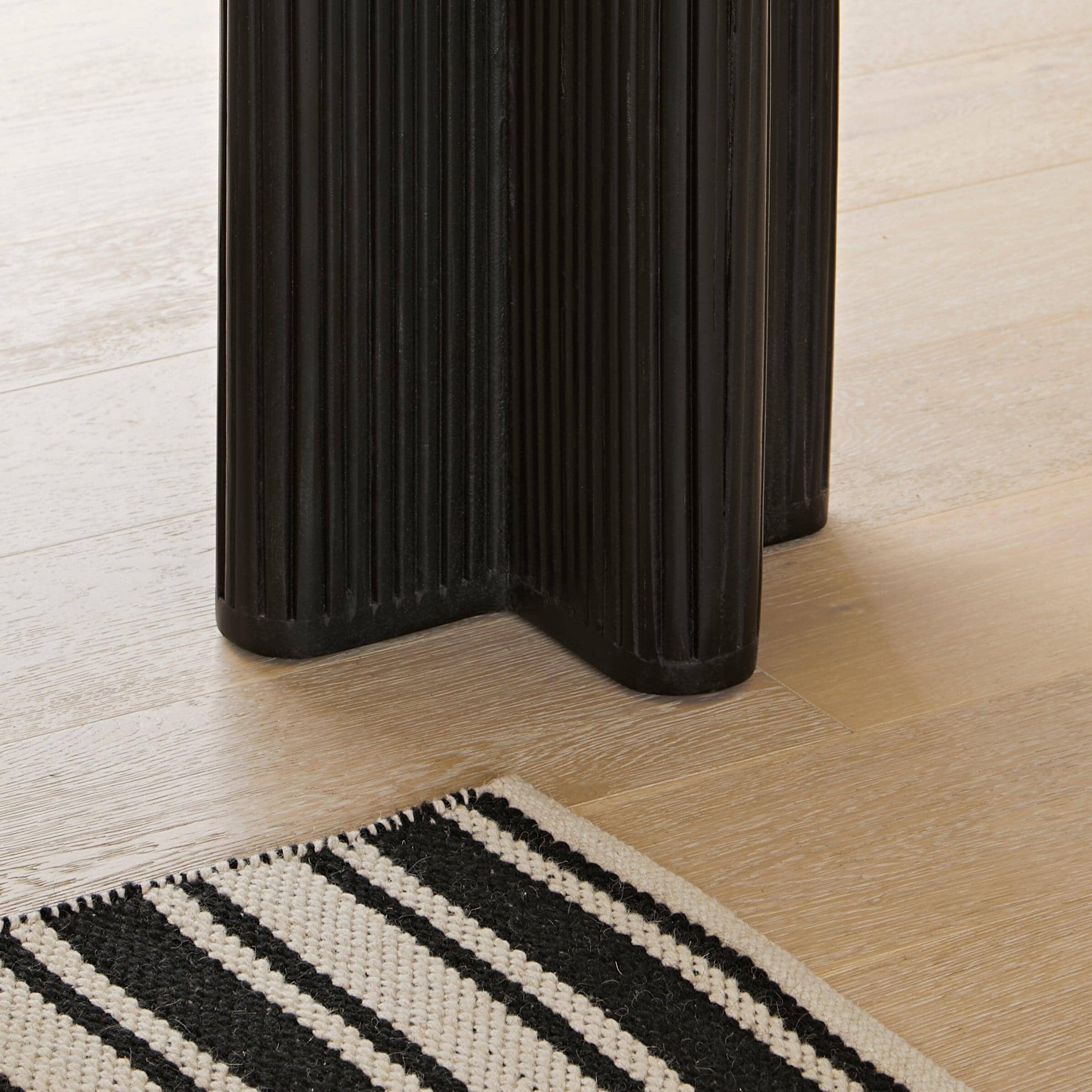 Outlet - Orla Wooden Square Side Table - Jet Black - Image 3