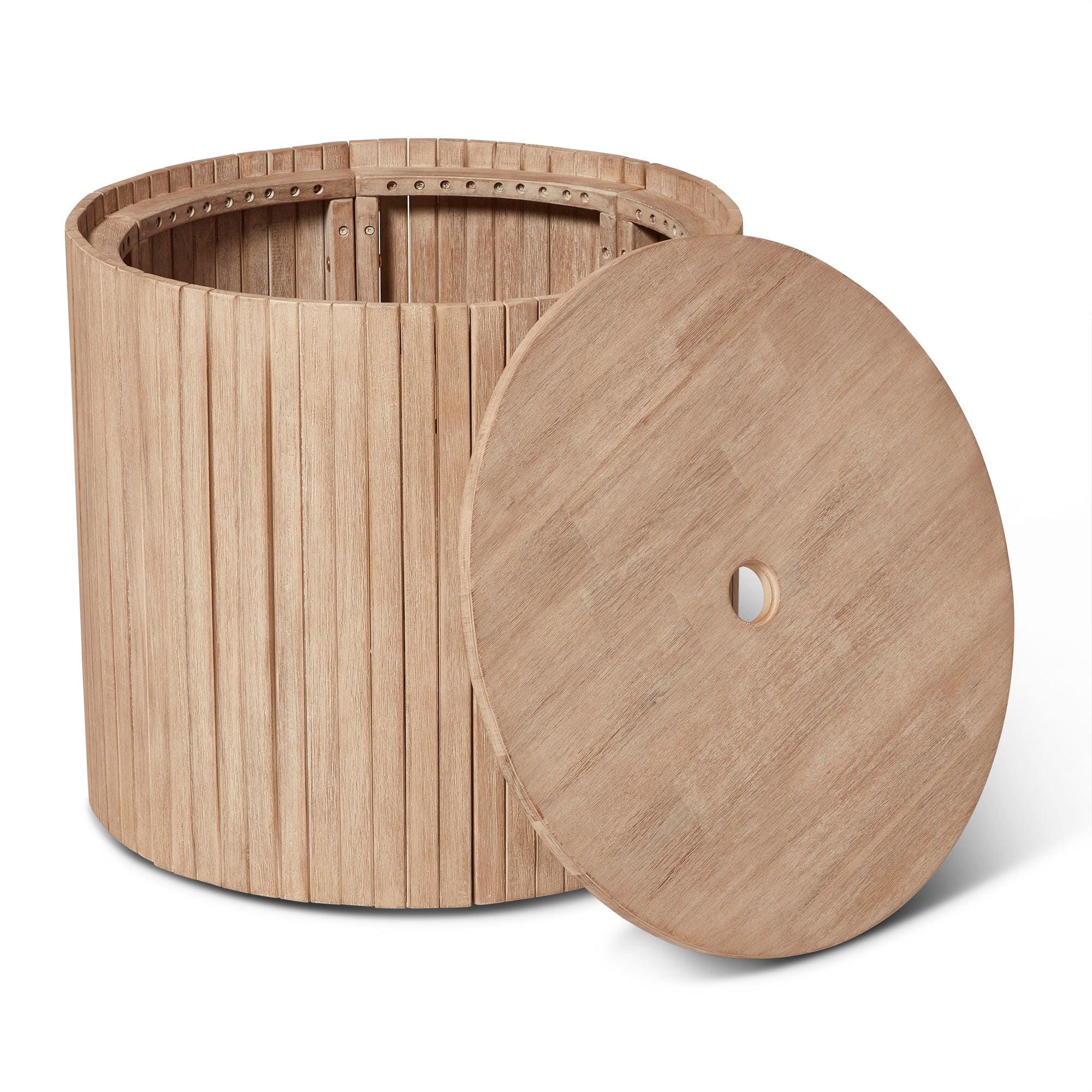 Akira Chunky Wood Table/Parasol Base - Image 9