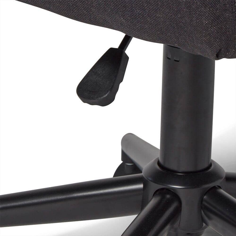 Outlet - Anna Office Chair - Dark Grey With Black Legs - Image 9