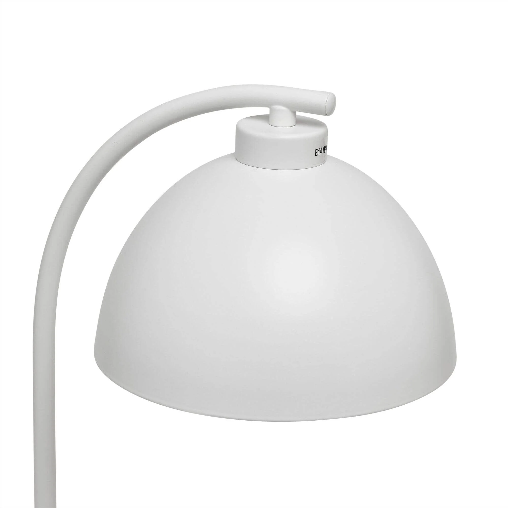 Outlet - Ashwick 44cm Metal Desk Lamp - White - Image 2
