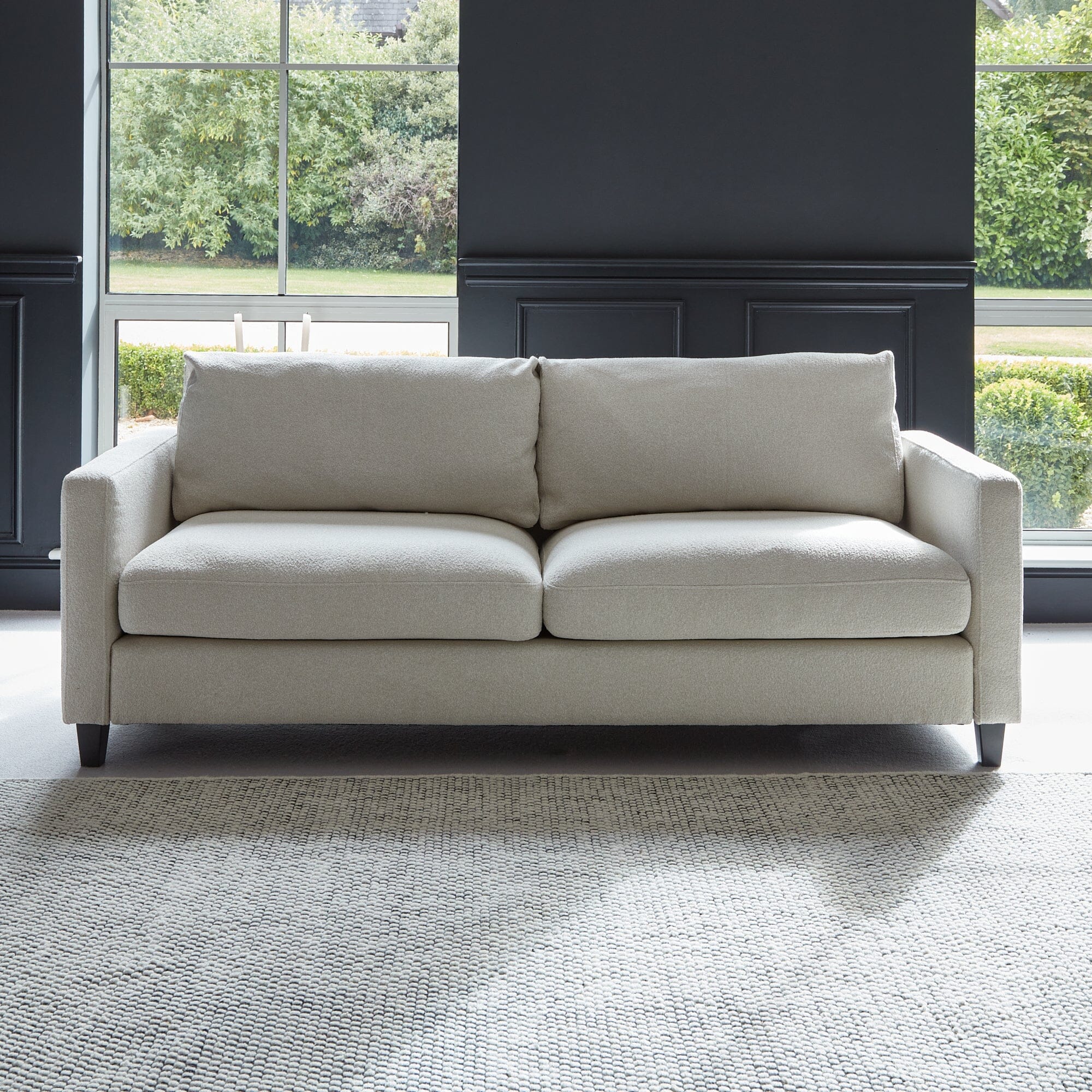 Outlet - Atcham Black/Natural Pebble Wool with Cotton Rug - 160 x 230cm - Image 4