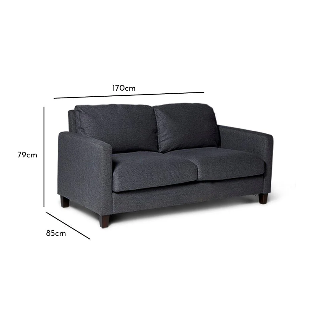 Outlet - Ava 2 Seater Charcoal - Image 8