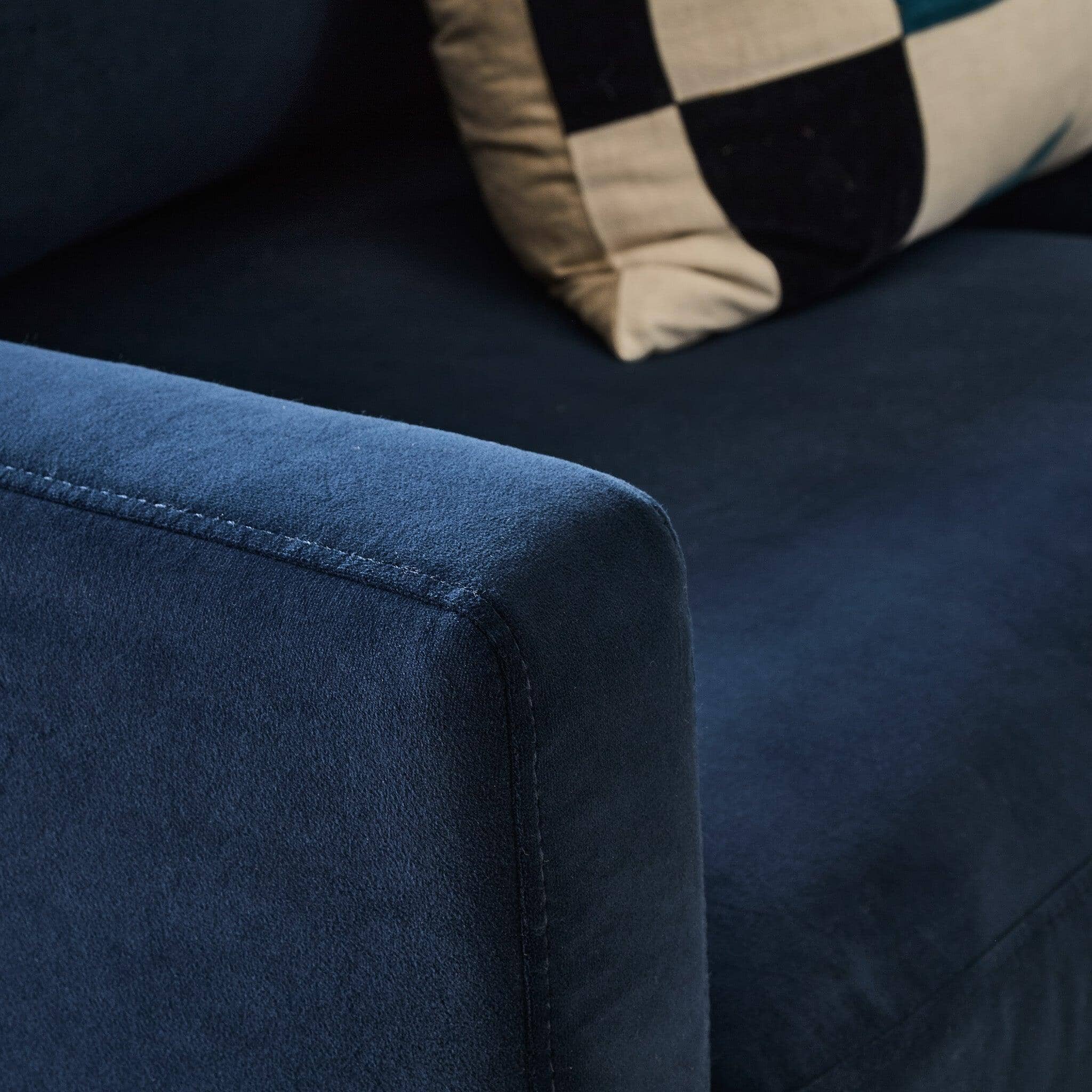 Ava 2 Seater Sofa - Ink with Black Oak Legs - Image 5