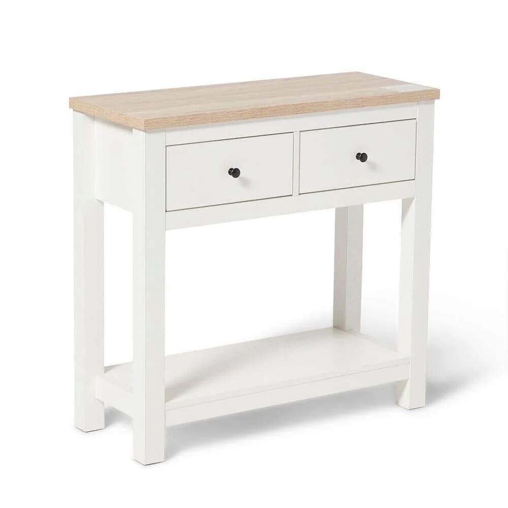 Outlet - Bampton 2 Drawer Console Table - Alabaster White - Image 5