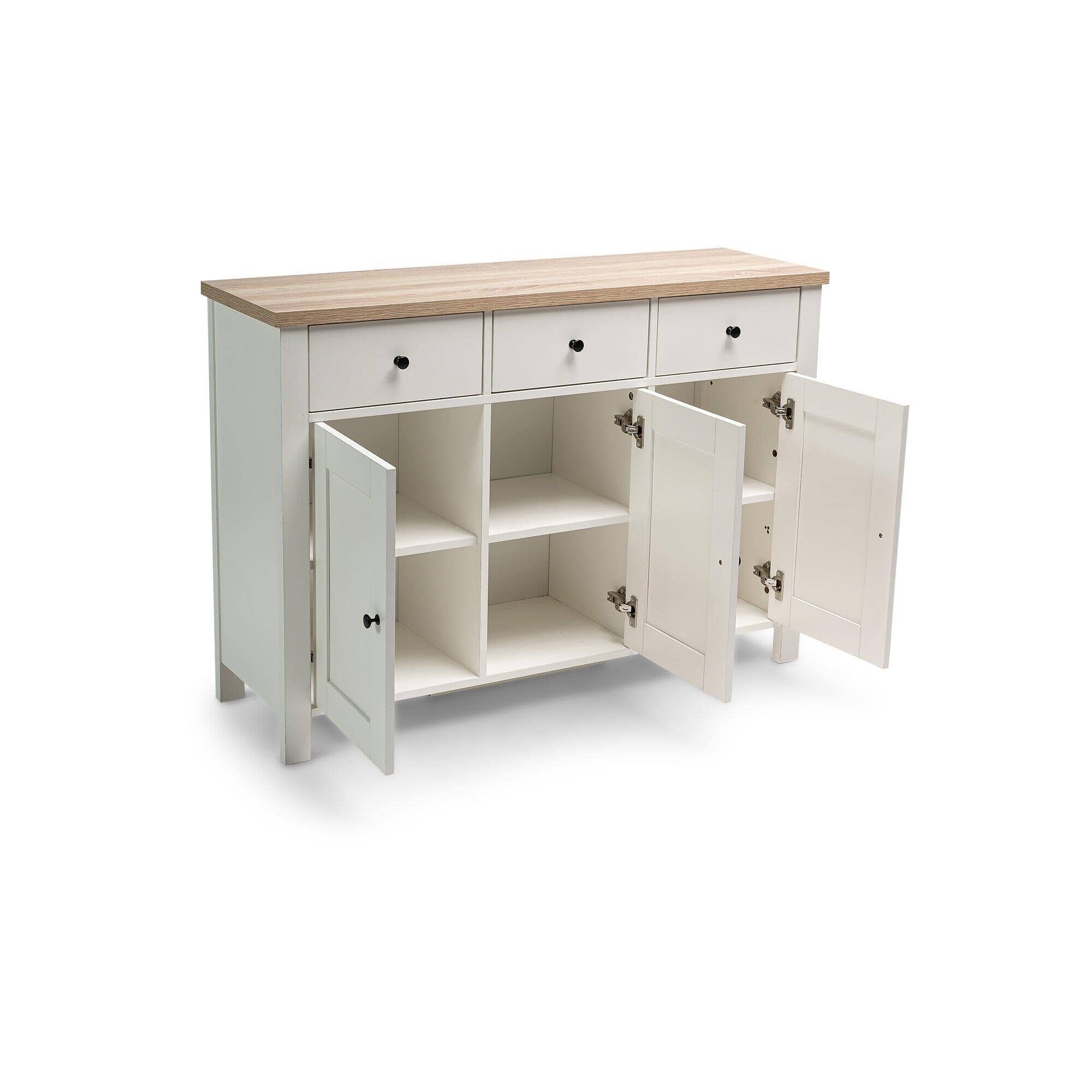 Outlet - Bampton 3 Door Sideboard - Alabaster White - Image 10