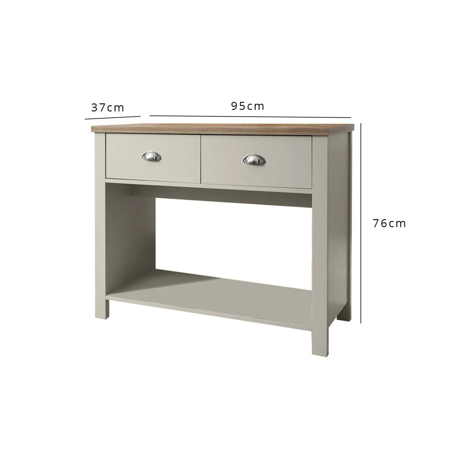 Outlet – Bampton Console Table - Grey - Image 6