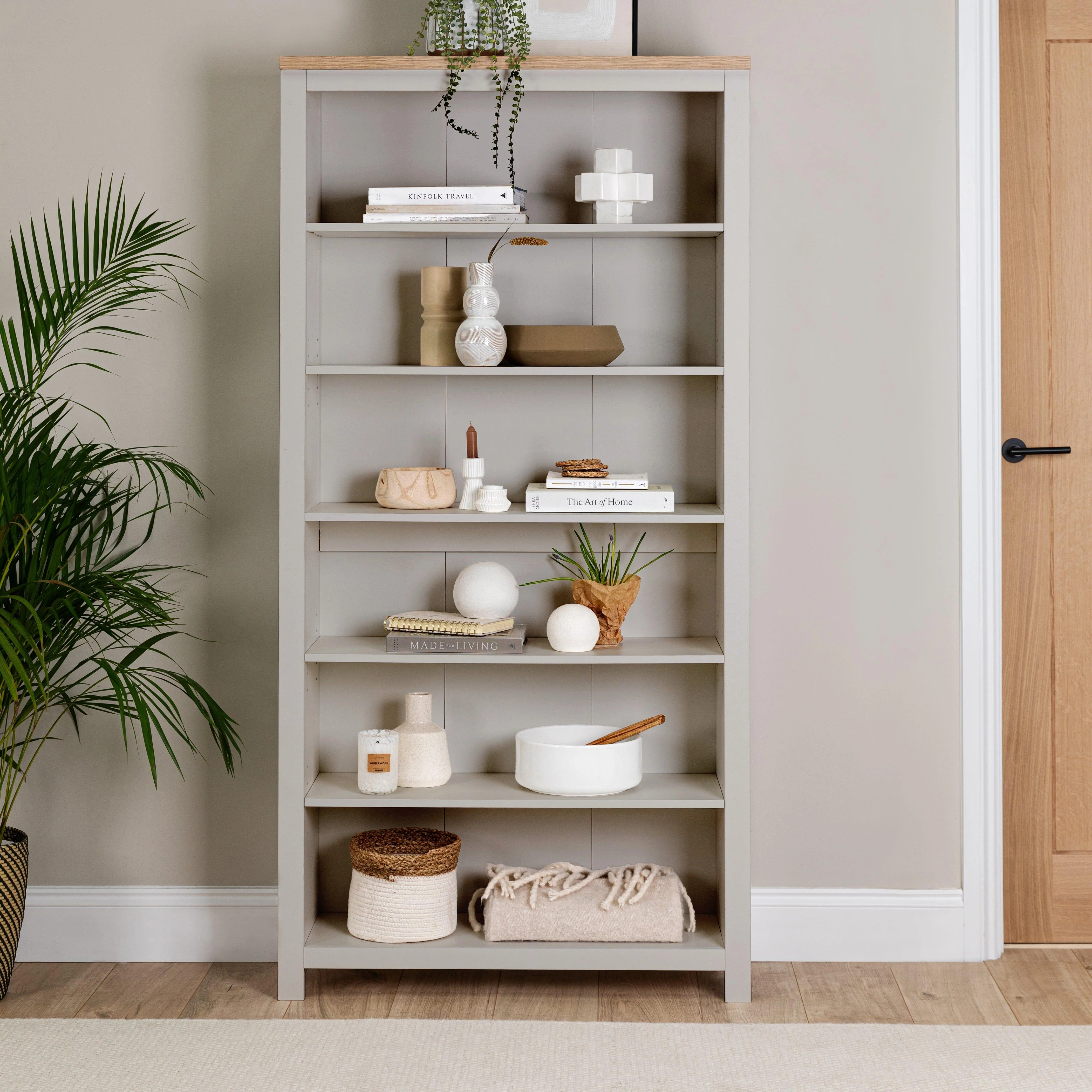 Bampton Stone Grey Tall Bookcase - Image 2