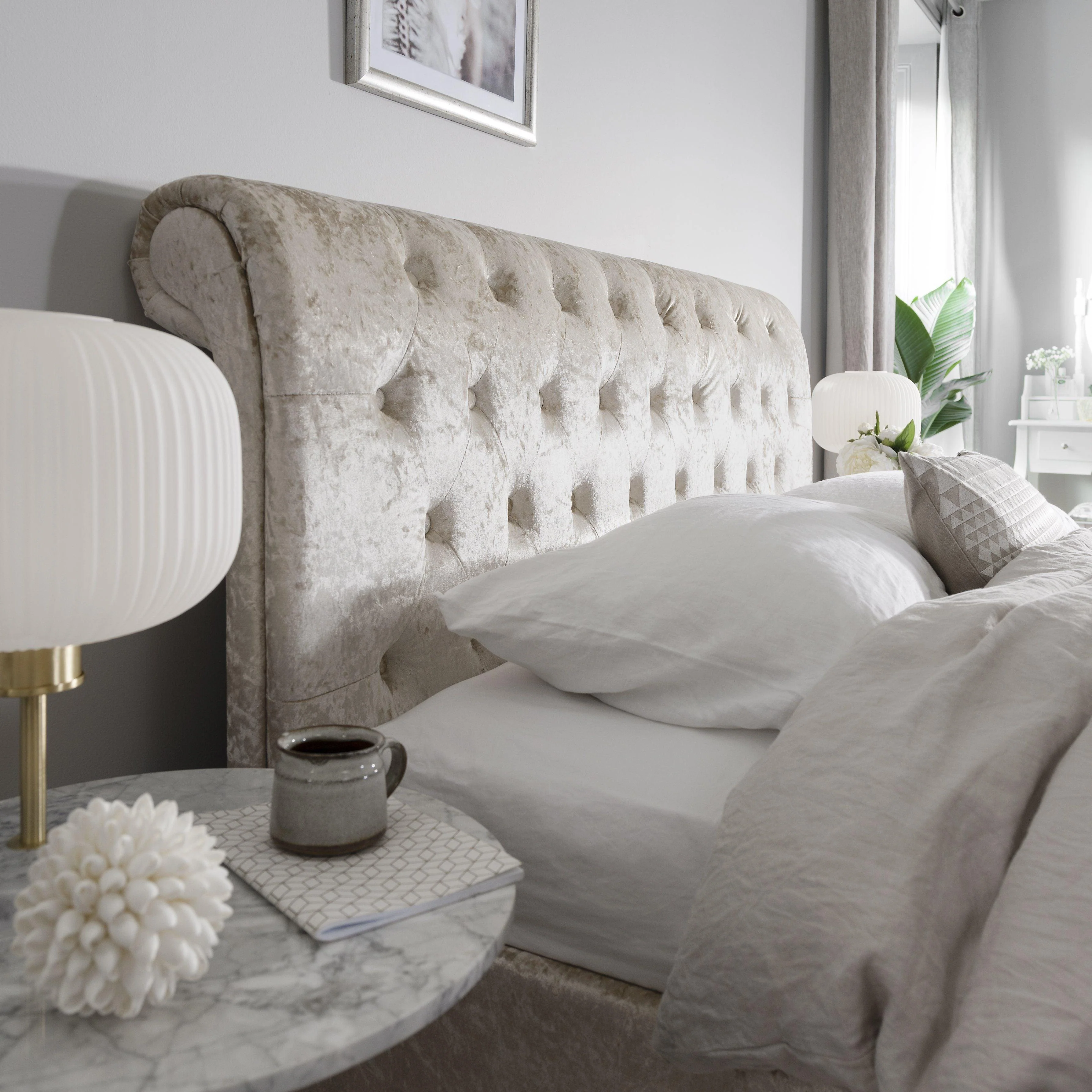 Outlet - Blenheim Double Bed Champagne - Image 3