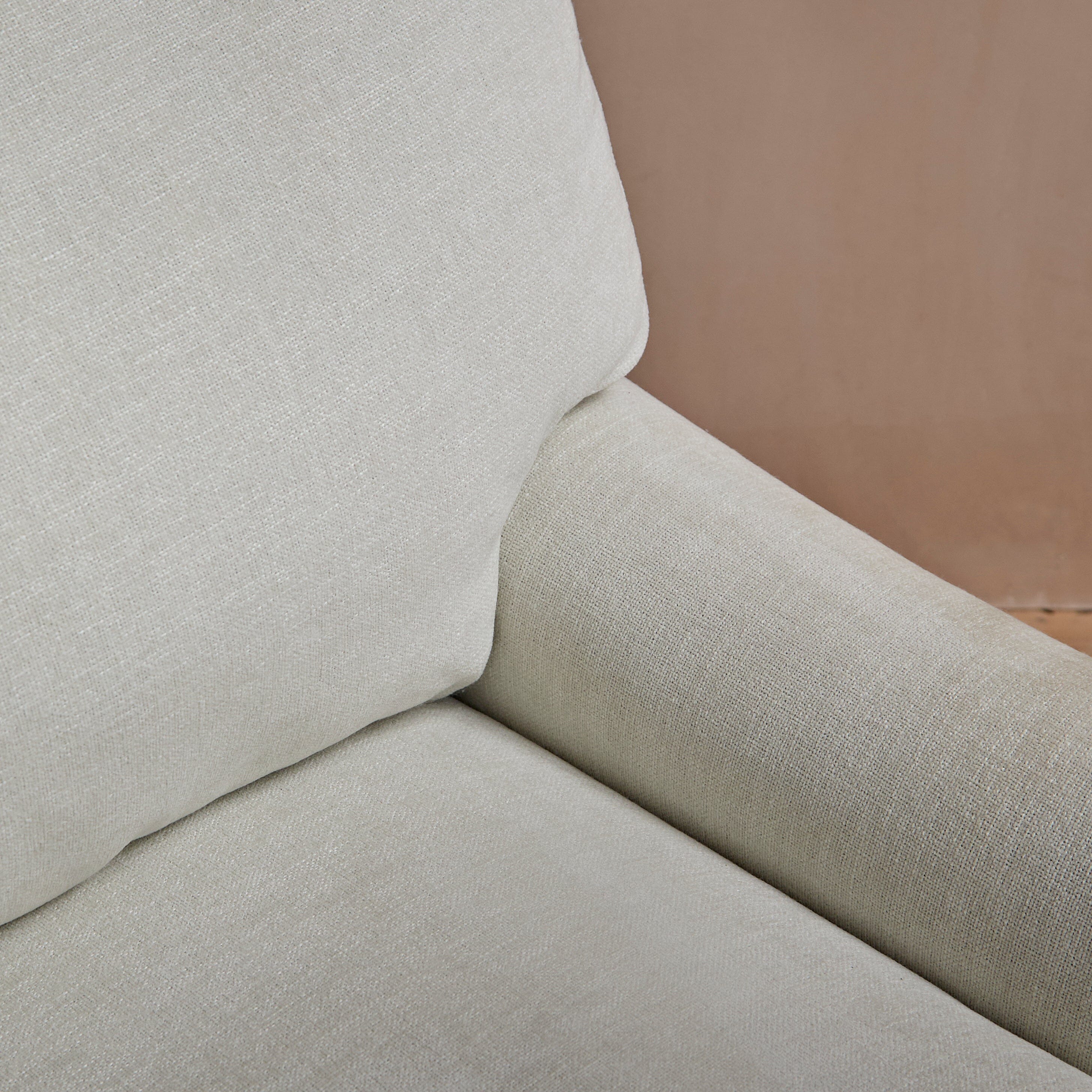 Brea Oyster White Armchair - Whitewash Oak Legs - Image 4