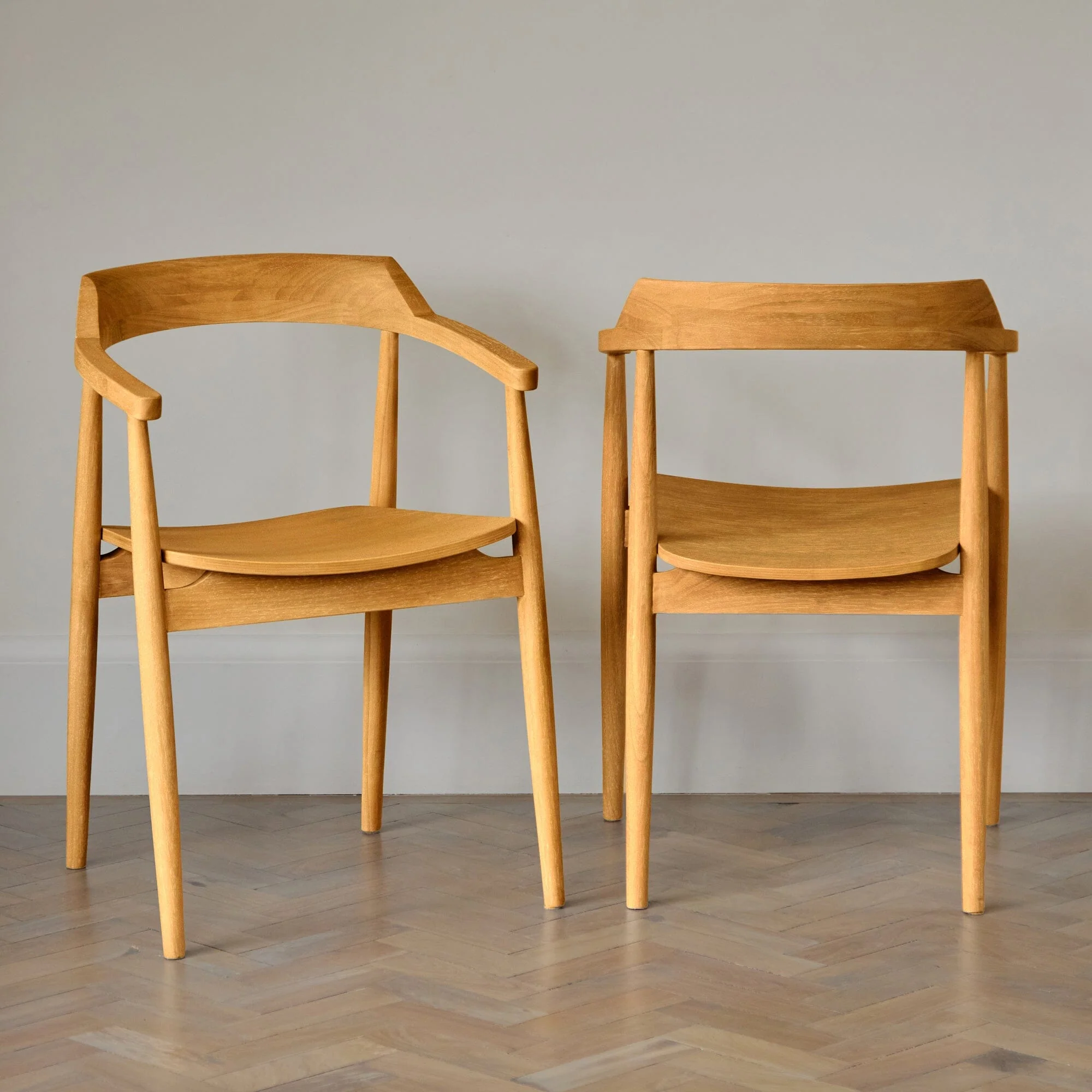 Carter Pale Oak Dining Armchairs - Set of 2 - Image 2
