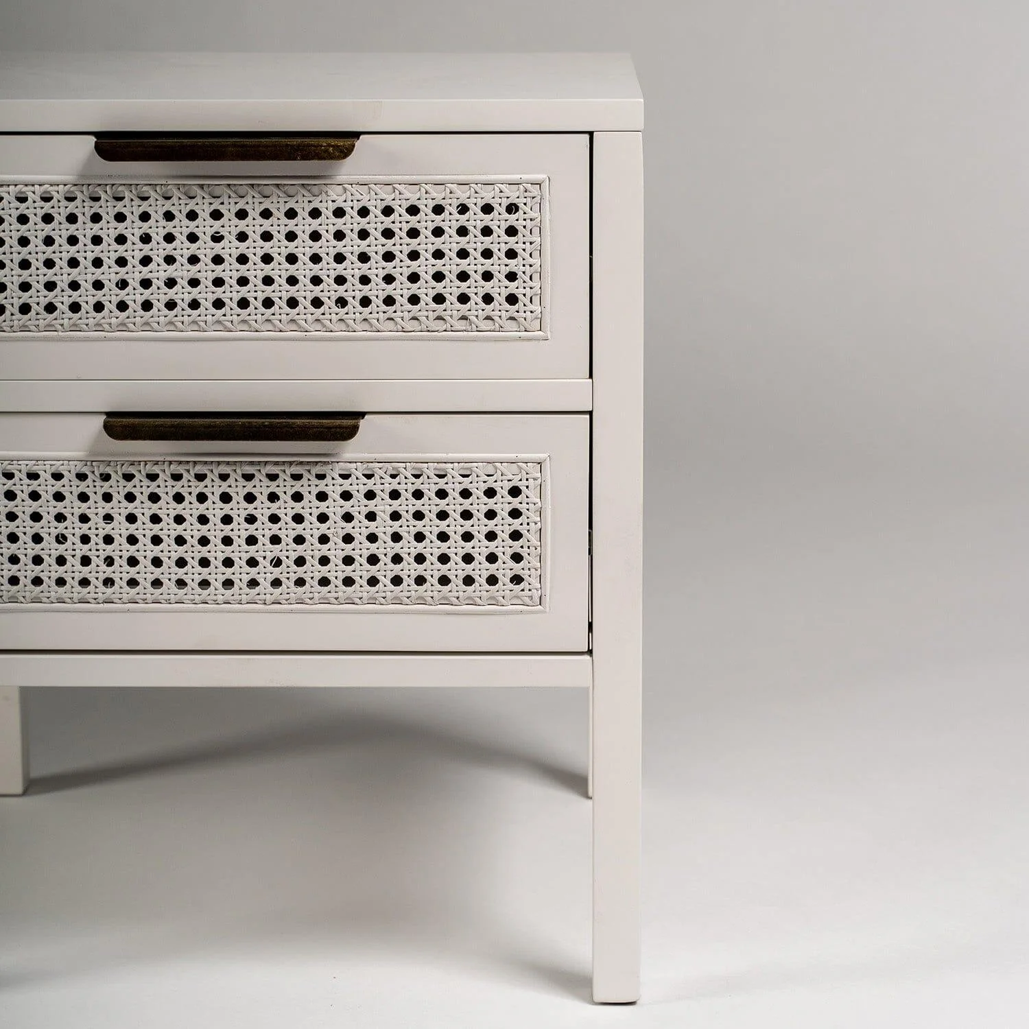 Outlet - Charlie bedside table - 2 drawer - white - Image 2