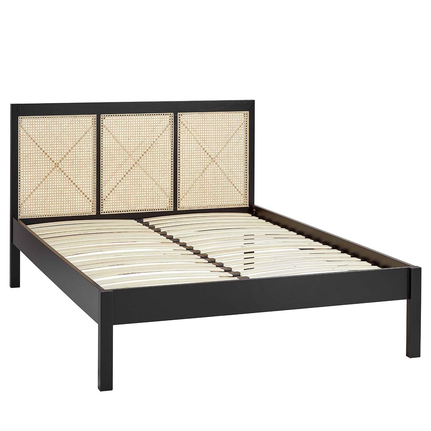 Outlet - Charlie Double Bed Frame - Black - Image 3