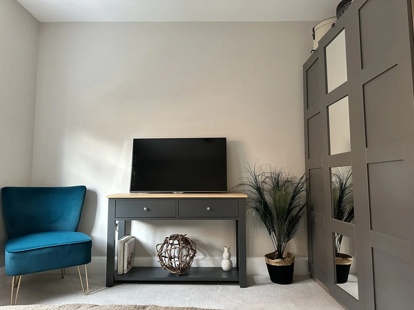Outlet - Chatsworth Slate Grey 2 Drawer Console Table - 120cm - Image 8