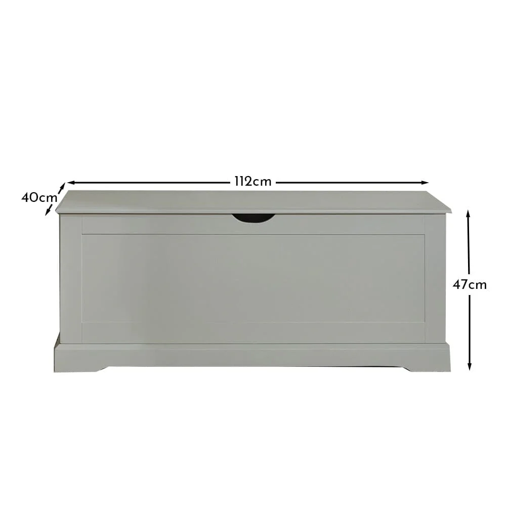 Outlet - Chatsworth Storage Box - Linen Grey - Image 8