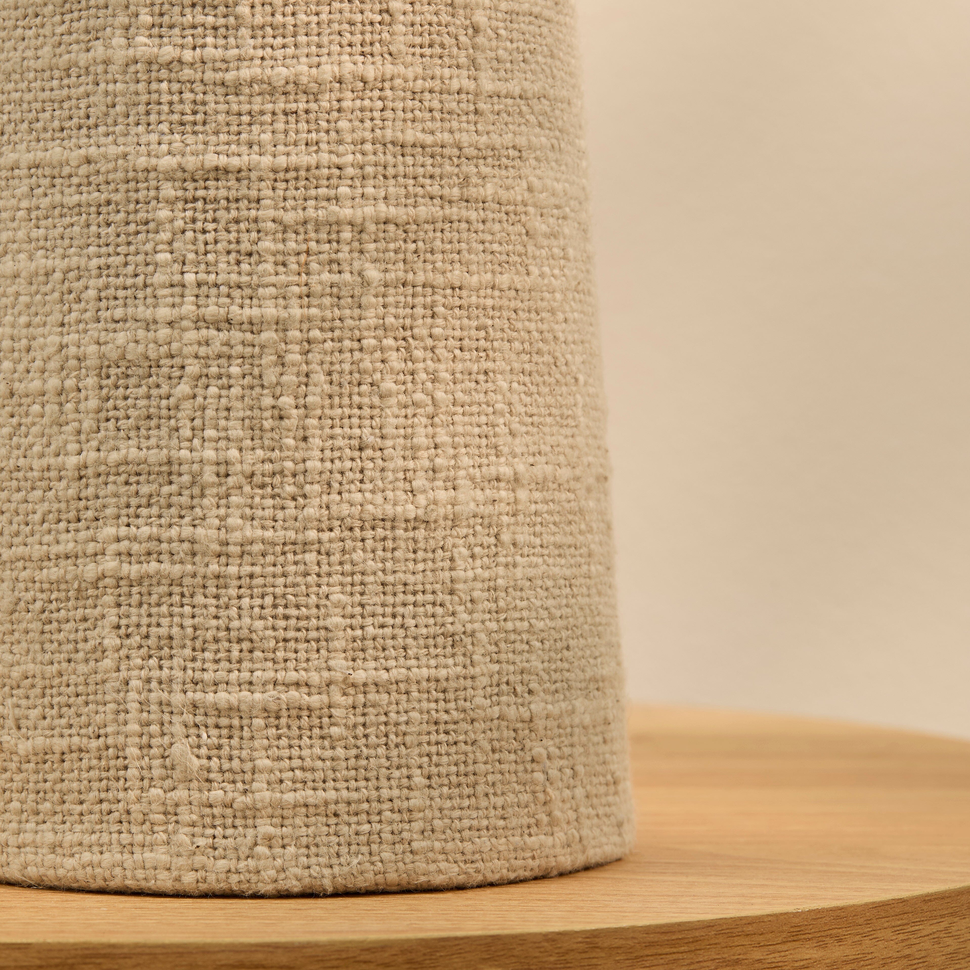 Chattendon 50cm Table Lamp - Driftwood Slub Linen - Image 7