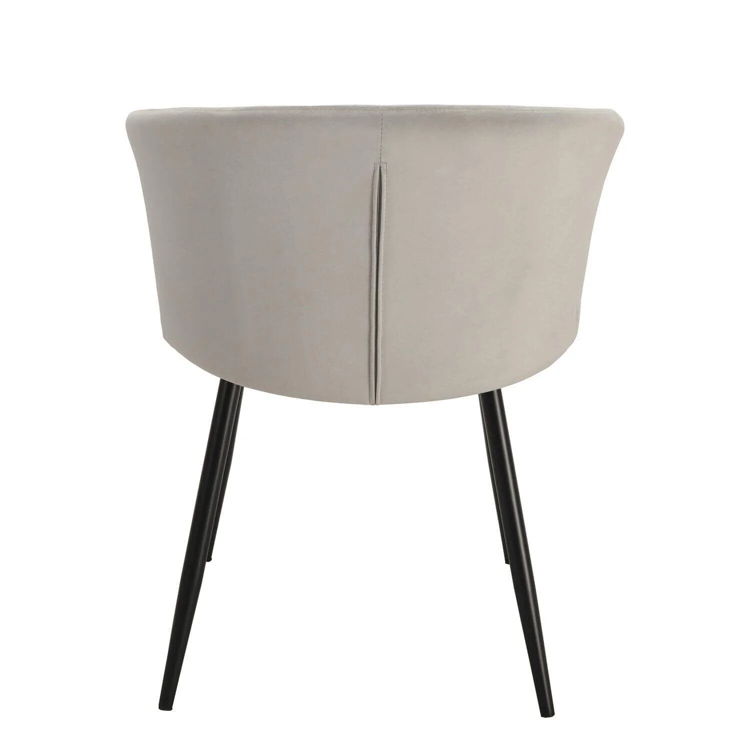Outlet - Cleo Dining Chairs - Set Of 2  - Grey with Black Legs - Image 5