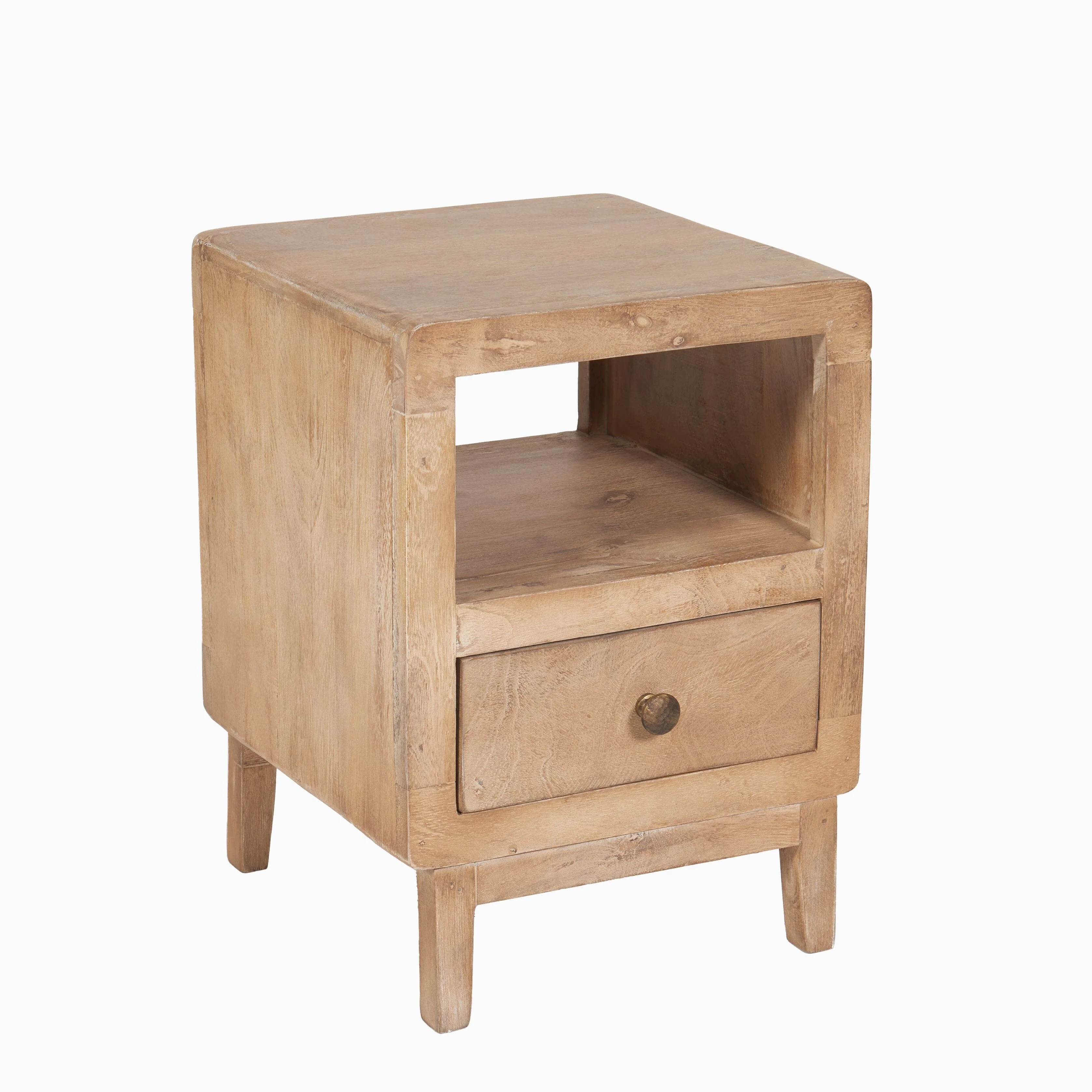 Colton Mango Wood Bedside Table - Set of 2 - Image 7