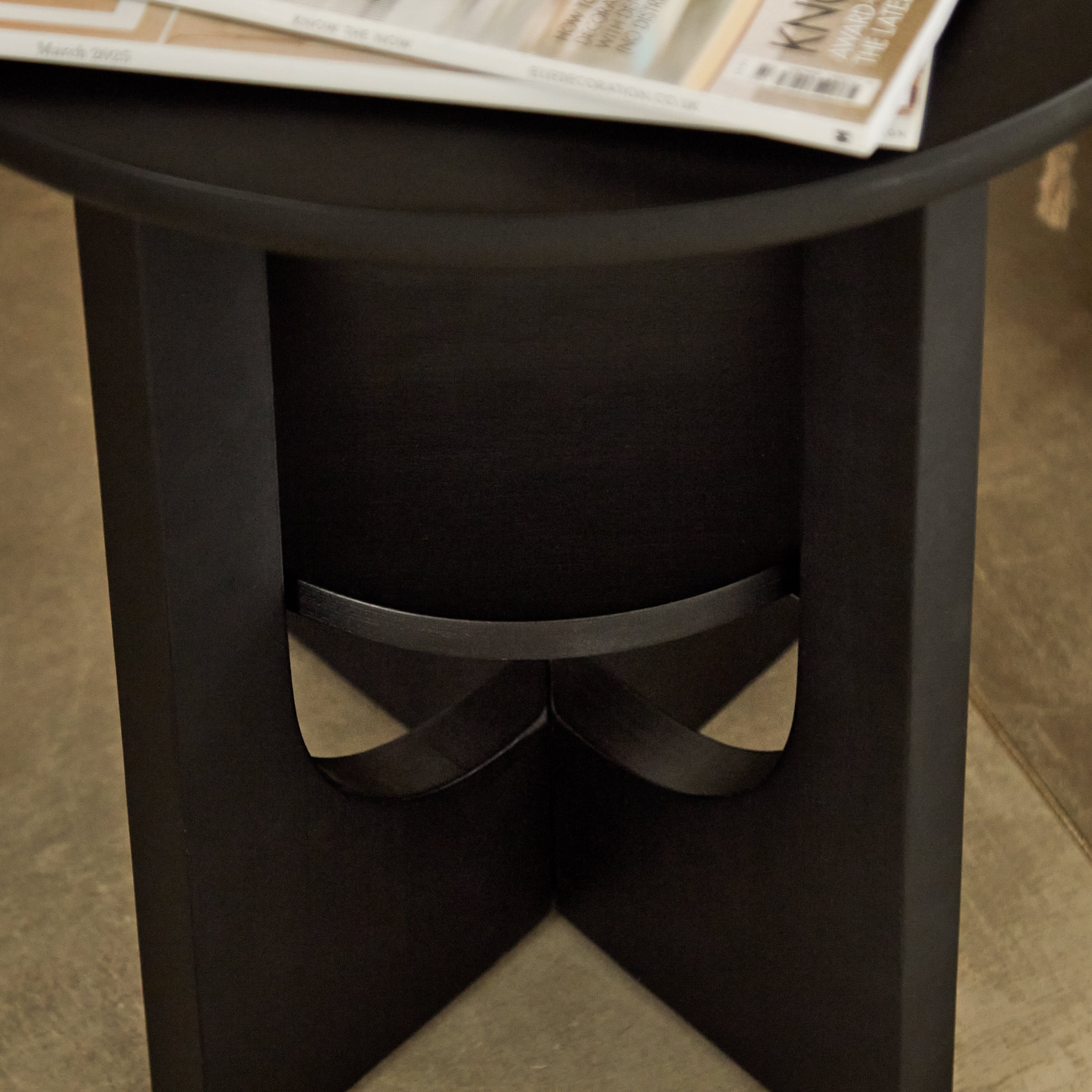 Outlet - Delphi Black Acacia Side Table - Image 4