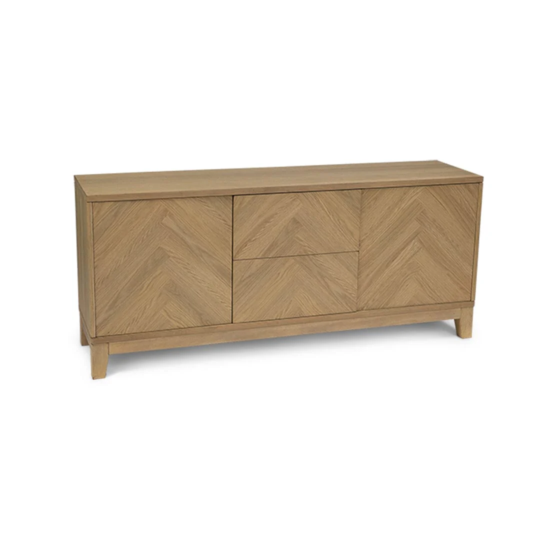 Outlet - Ella 2 Door 2 Draws Large Sideboard - Pale Oak - Image 12