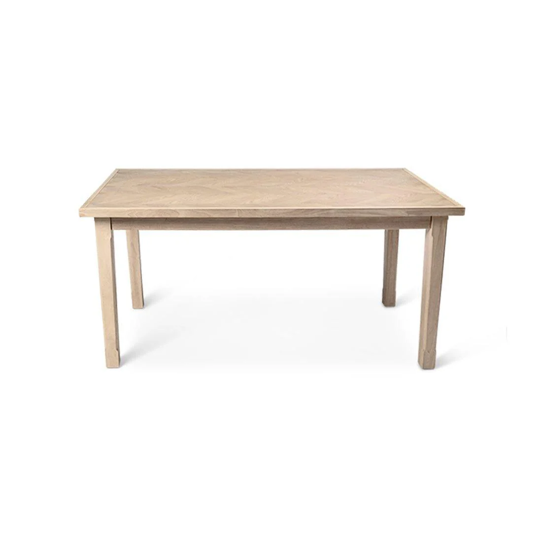 Outlet - Ella Pale Oak Wood Parquet Dining Table - Image 7