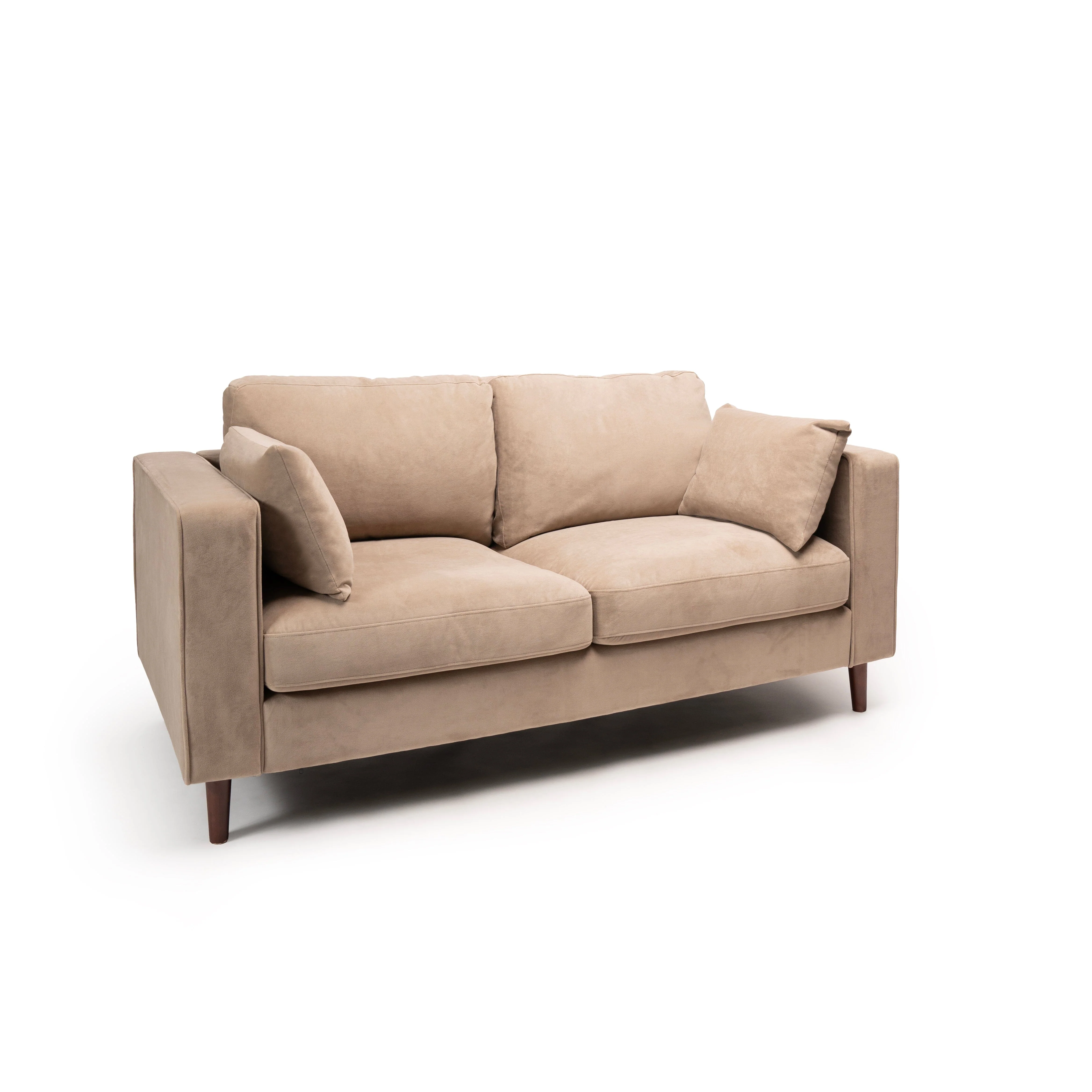 Emily 2 Seater Sofa - Driftwood with Dark Oak Legs - Image 9