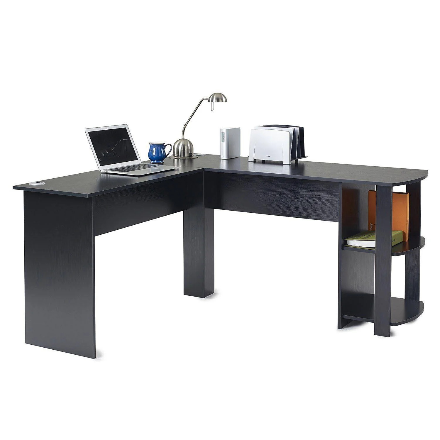 Outlet - Essie L Shaped Desk In Black - Image 5