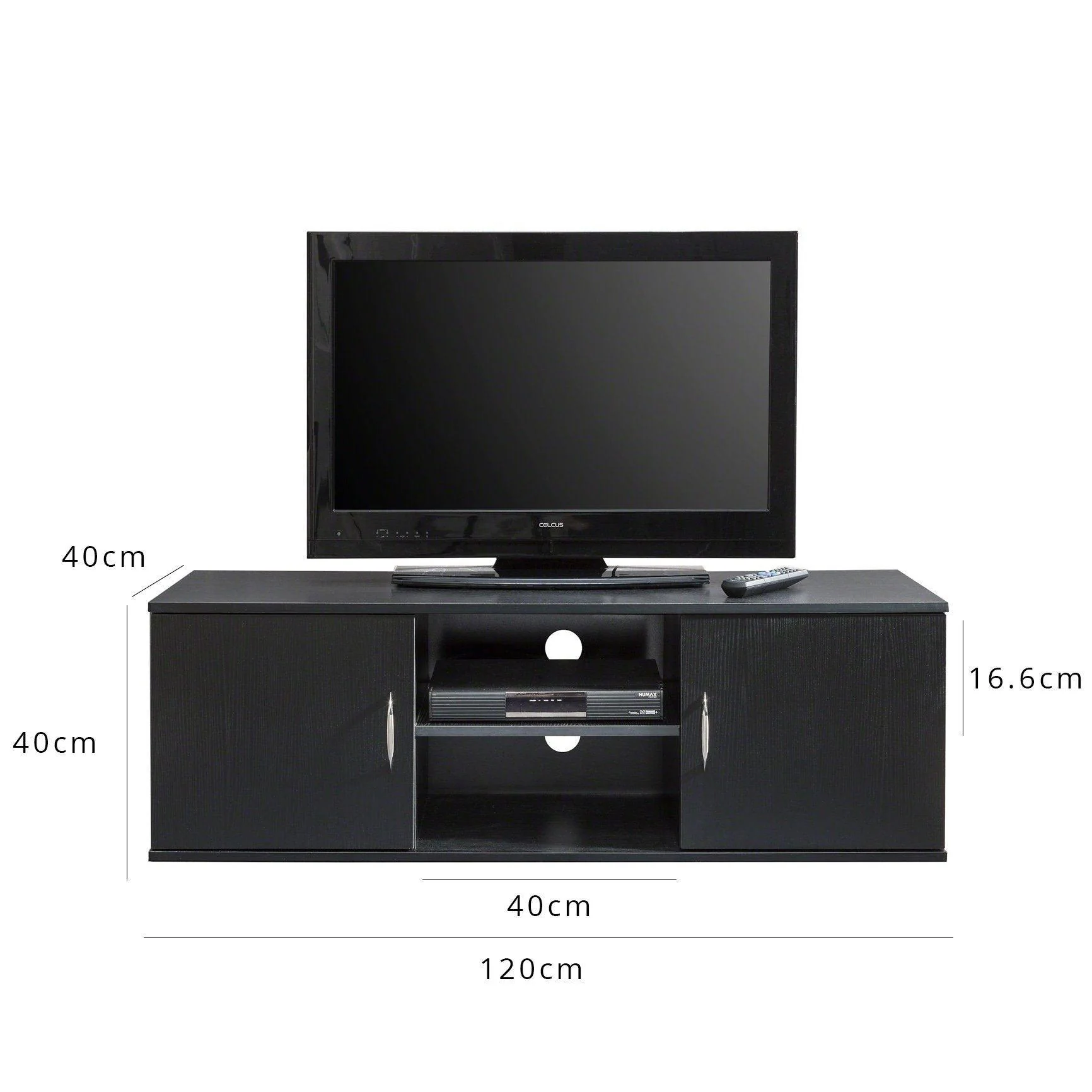 Outlet - Essie TV Unit With Storage - Black - Image 7