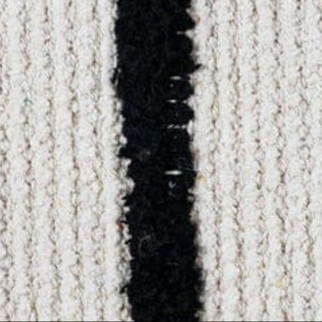 Evedon 50x50cm Cotton Cushion Cover - Black & Natural - Image 2